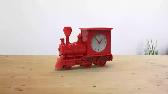 Train desk clock