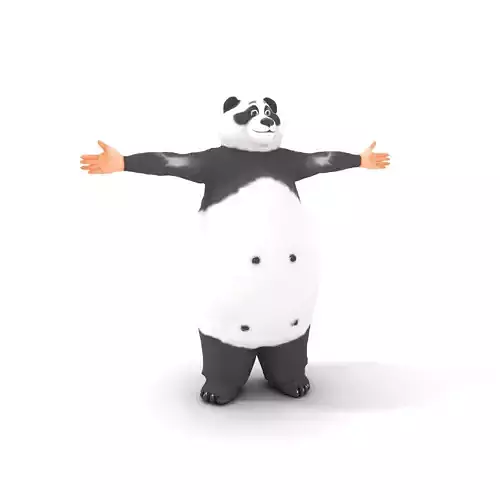 Fluffy Panda Character model pack