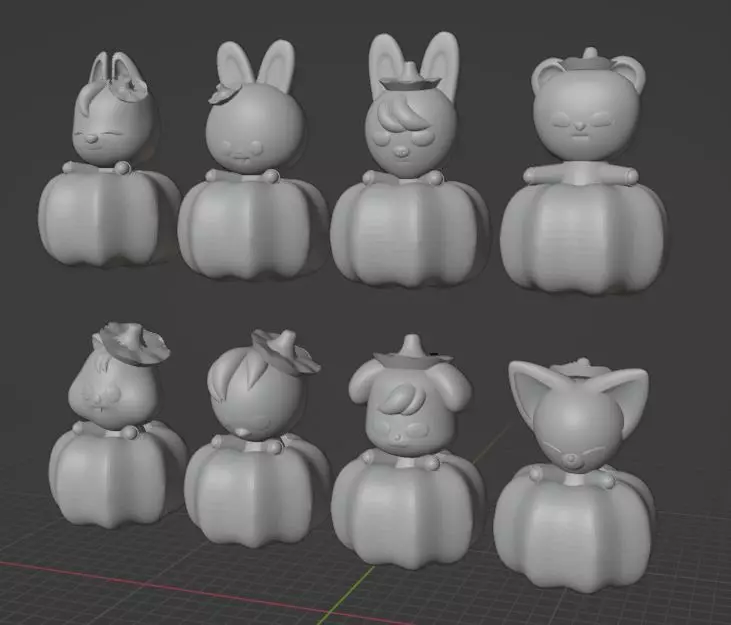 Skzoo Halloween Pumpkin 3D print model_1