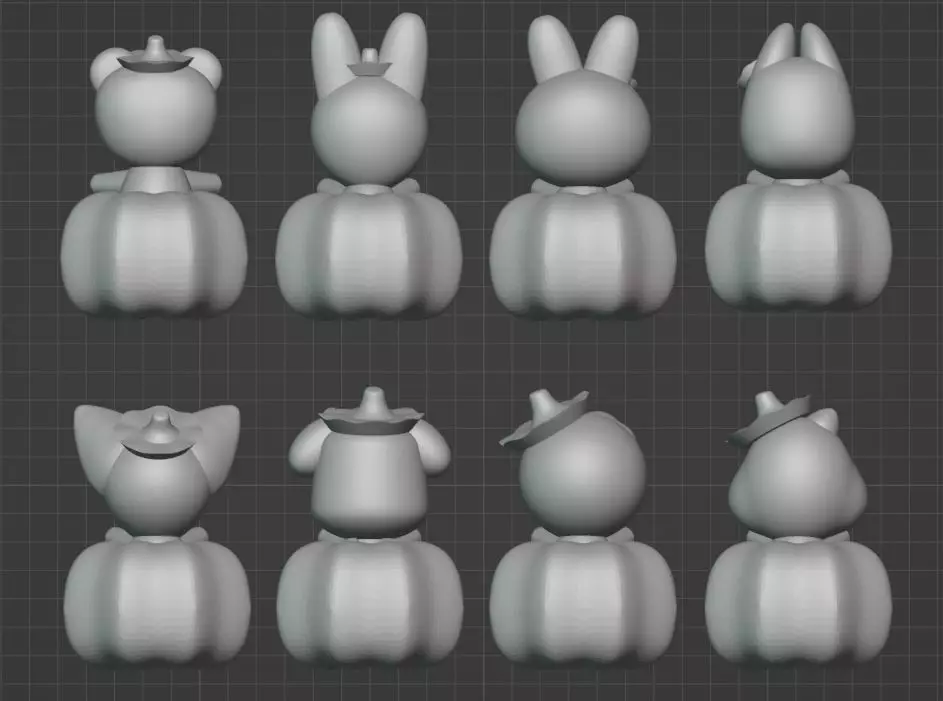 Skzoo Halloween Pumpkin 3D print model_3