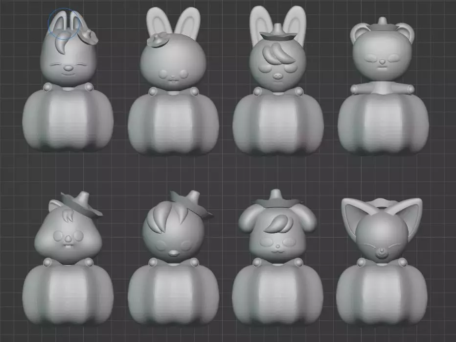 Skzoo Halloween Pumpkin 3D print model_2