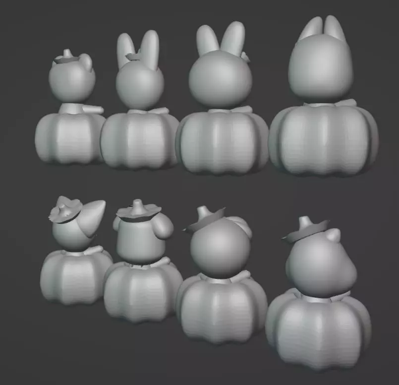 Skzoo Halloween Pumpkin 3D print model_4