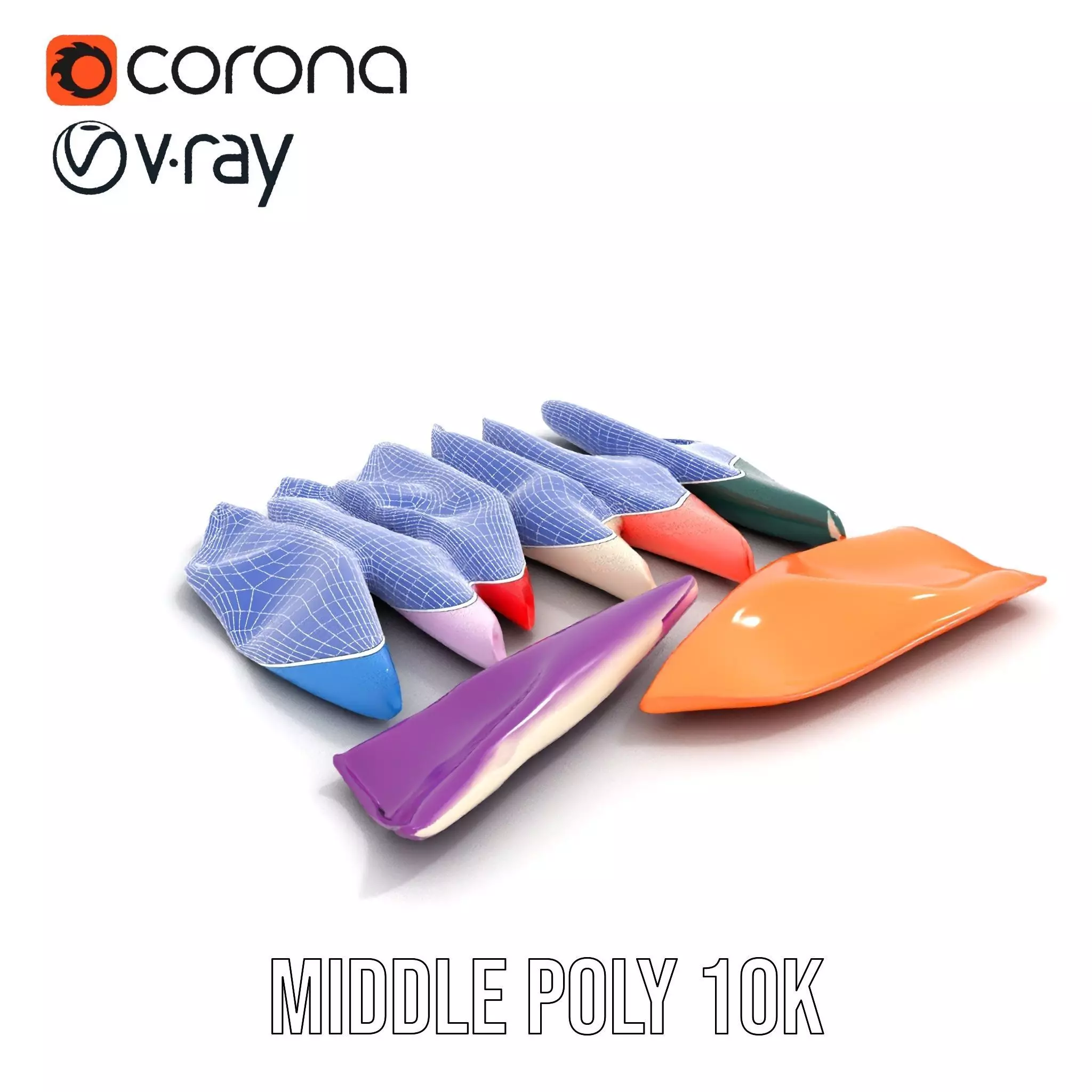 Colorful Fabric Napkin model pack Texture_30