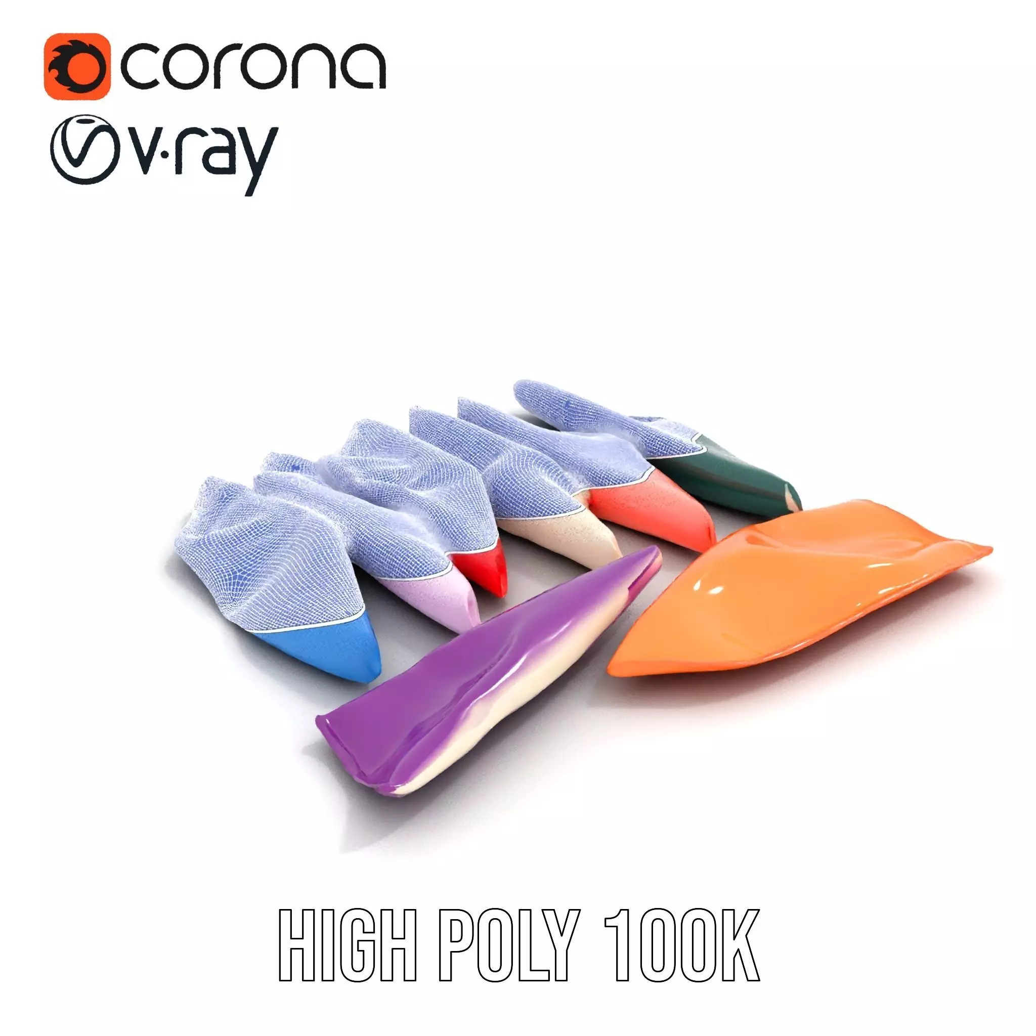 Colorful Fabric Napkin model pack Texture_33