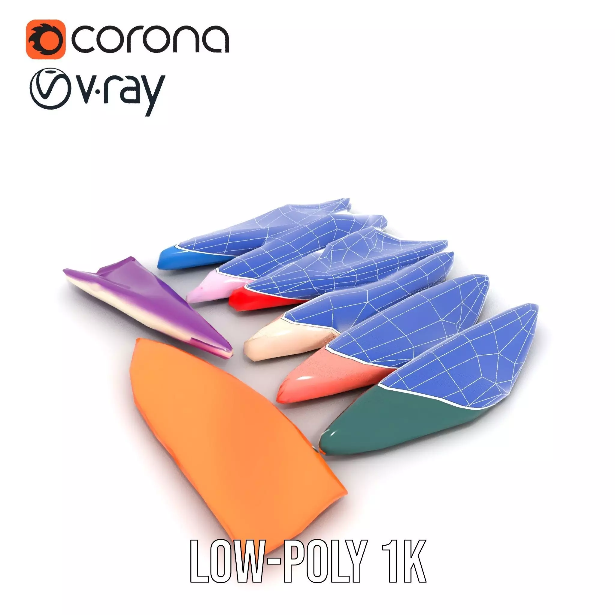 Colorful Fabric Napkin model pack Texture_31