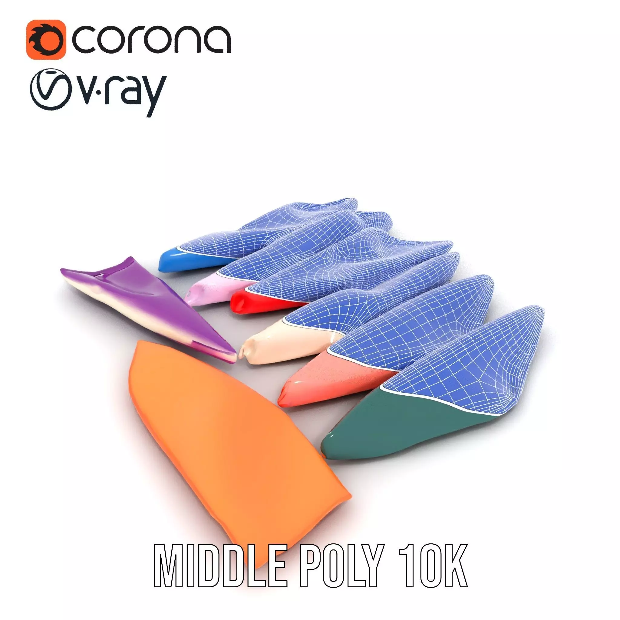 Colorful Fabric Napkin model pack Texture_26