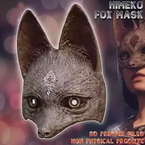 Hinako Fox Cosplay Mask Silent Hill F 3D print model