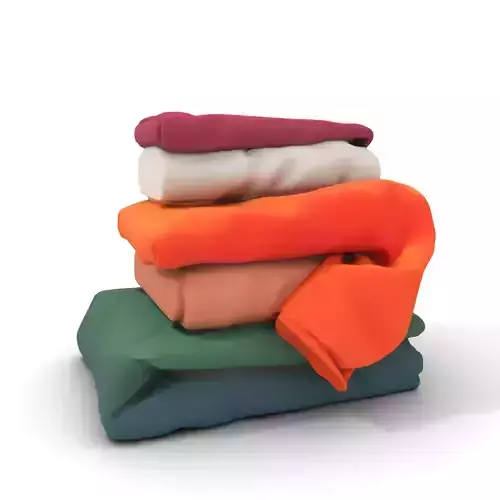 Vibrant Fabric Stack model pack