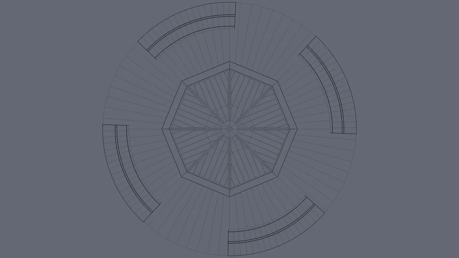 Park Bench and Sunsetshade Set 3D model_16