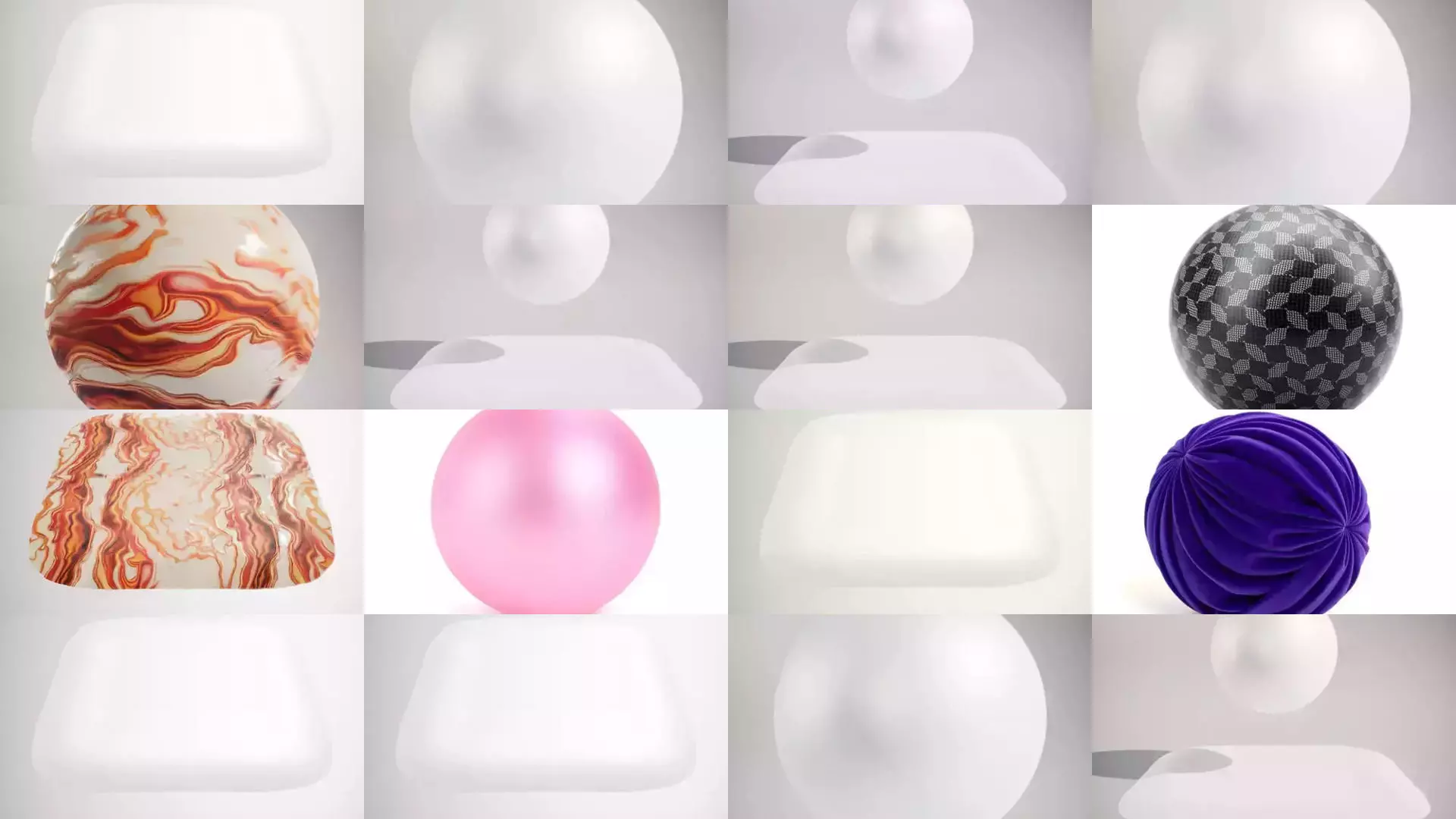 Sphere Aesthetic 3D Models Pack Texture_1