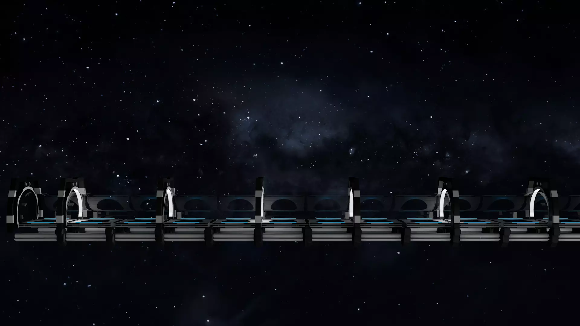 Sci Fi Bridge 3D model_2