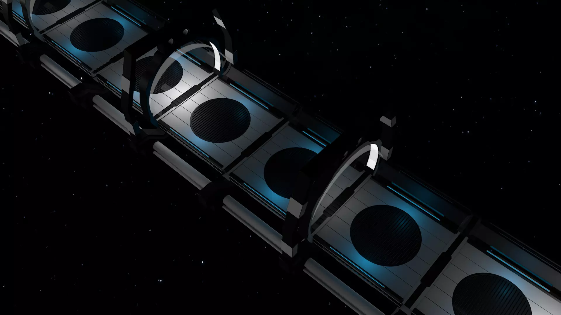 Sci Fi Bridge 3D model_1