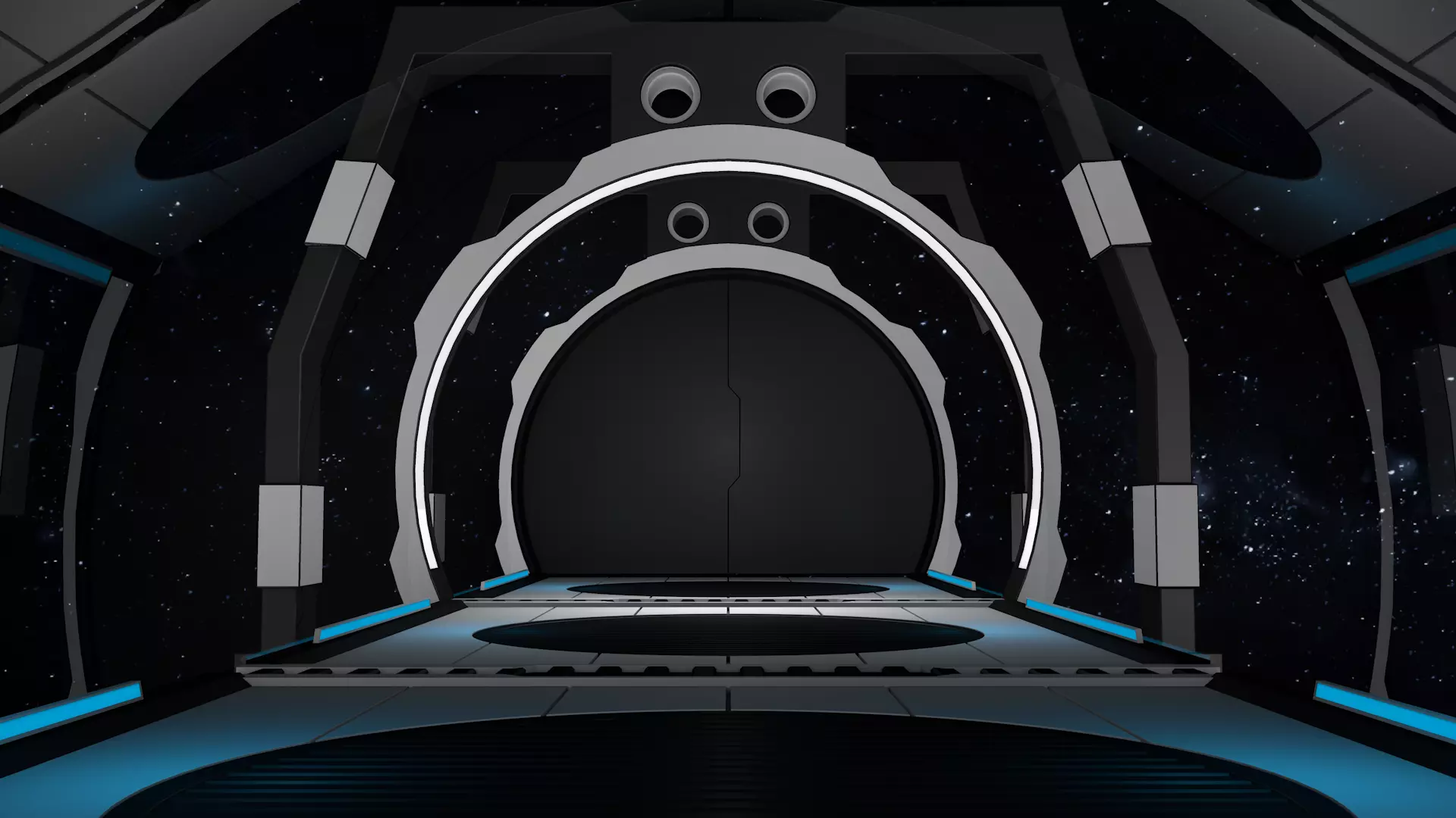 Sci Fi Bridge 3D model_5