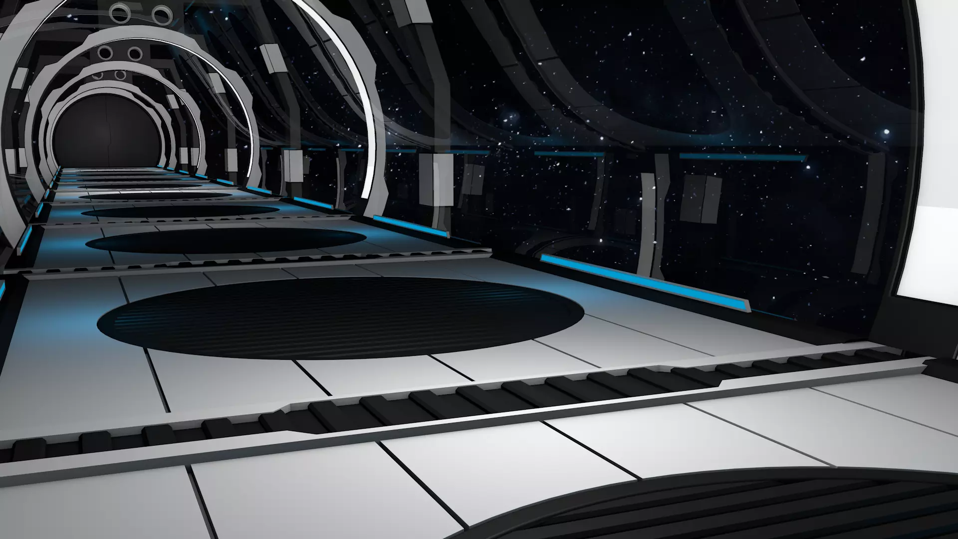 Sci Fi Bridge 3D model_4