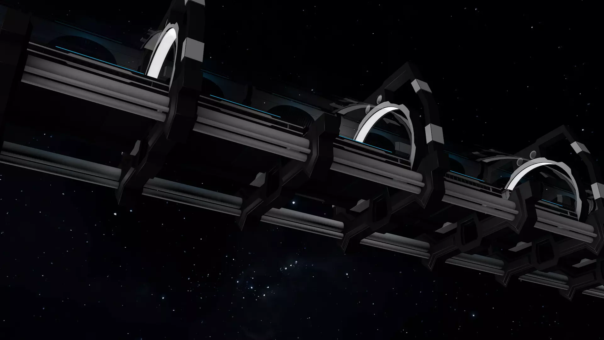 Sci Fi Bridge 3D model_6