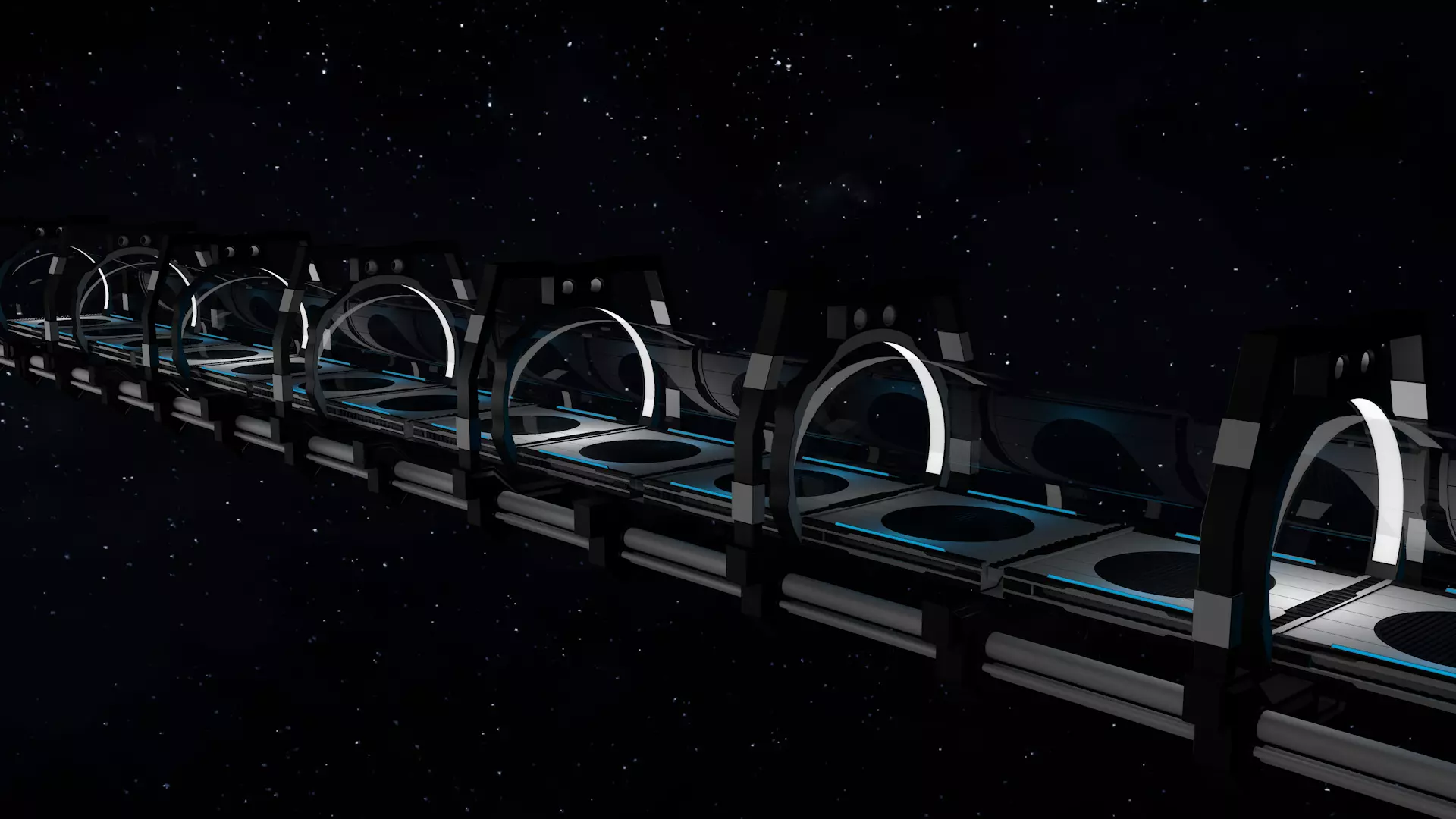 Sci Fi Bridge 3D model_8