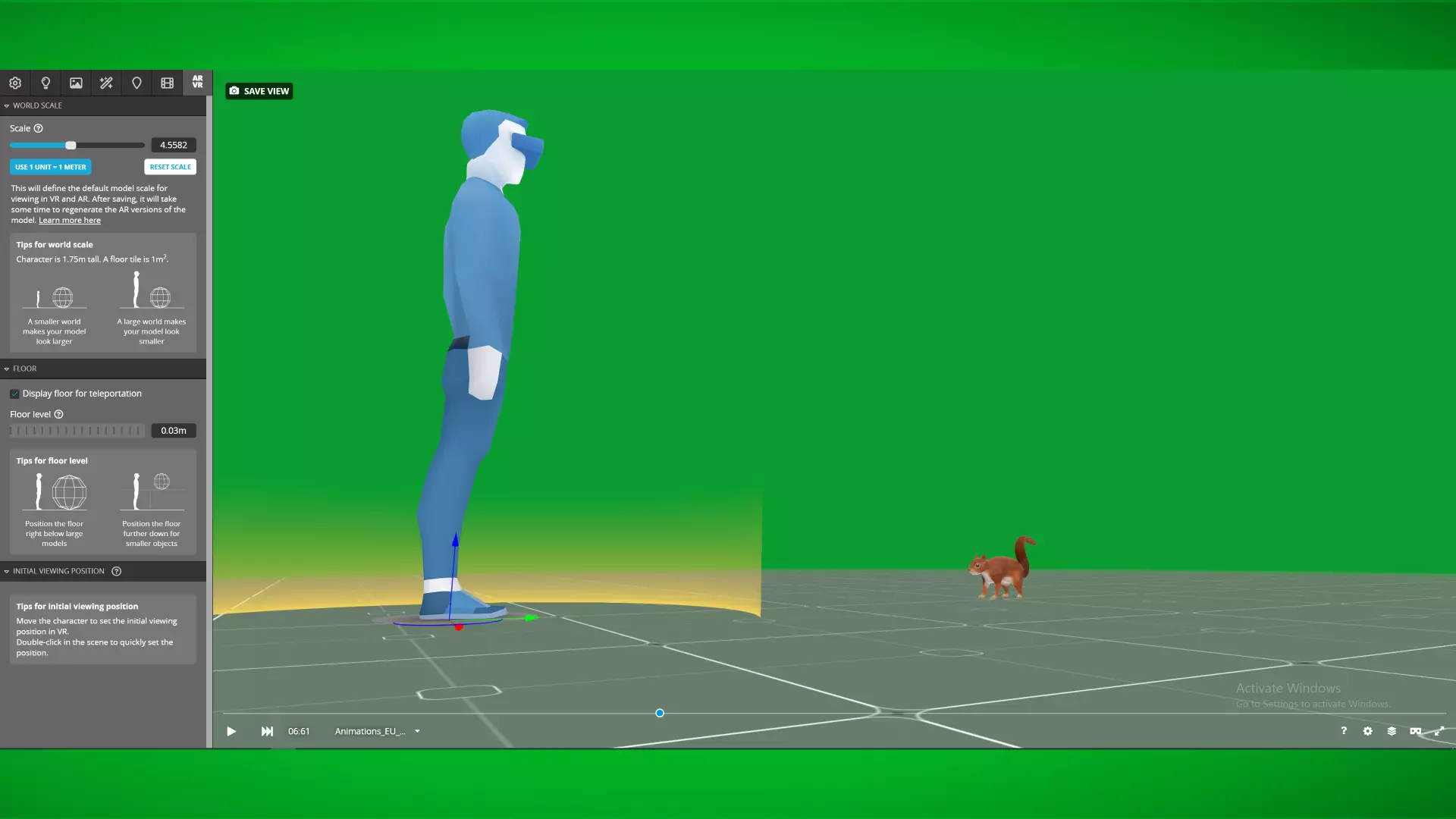 Eurasian Red Squirrel Low-poly 3D model_3