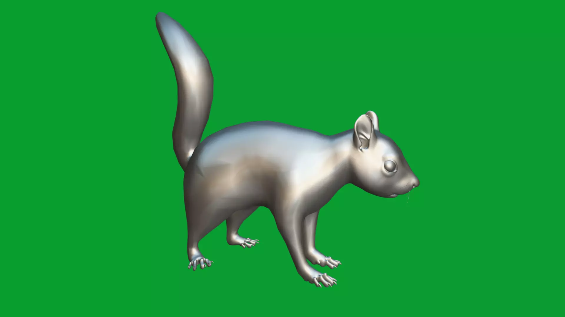 Eurasian Red Squirrel Low-poly 3D model_37