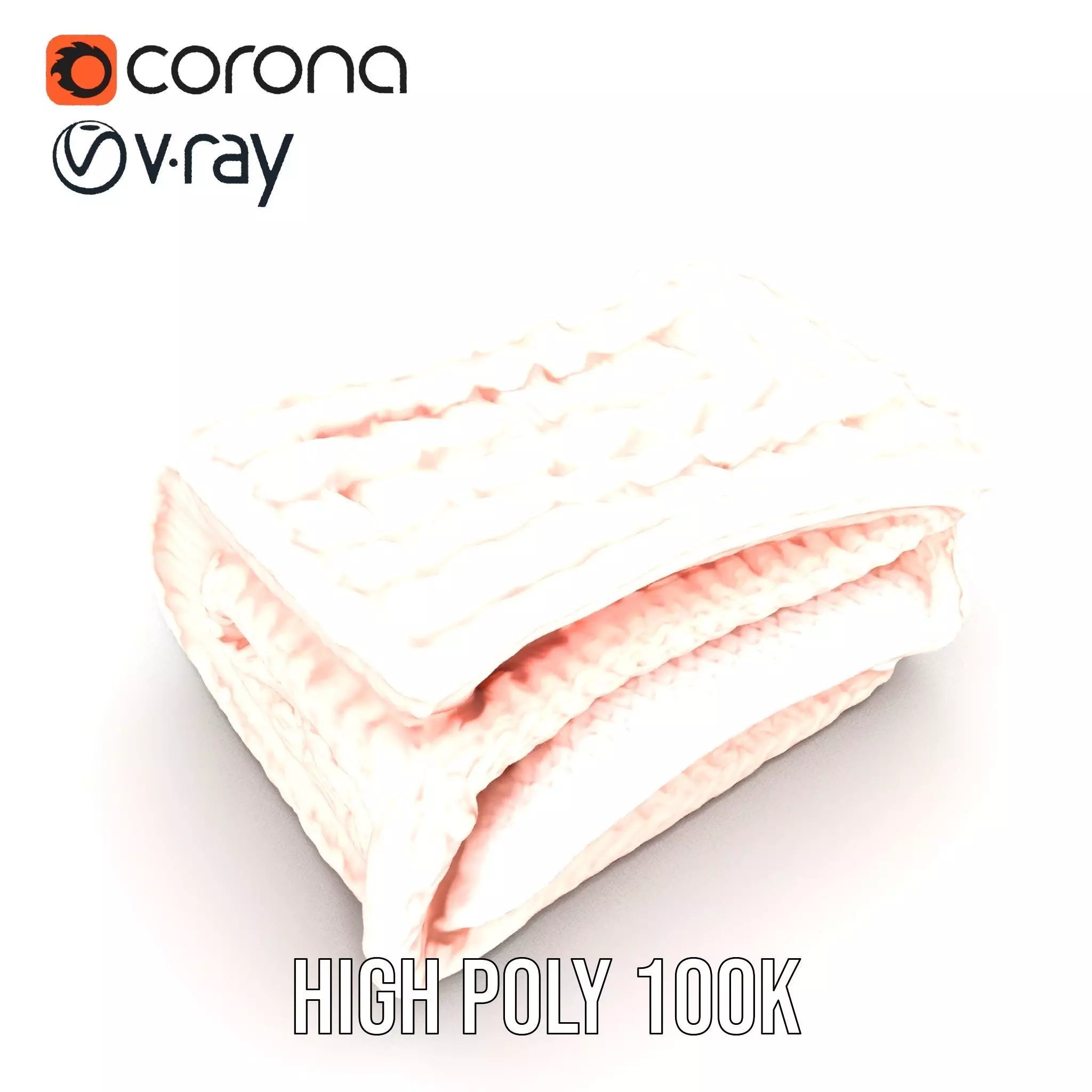 Soft Knitted Blanket model pack Low-poly 3D model_21