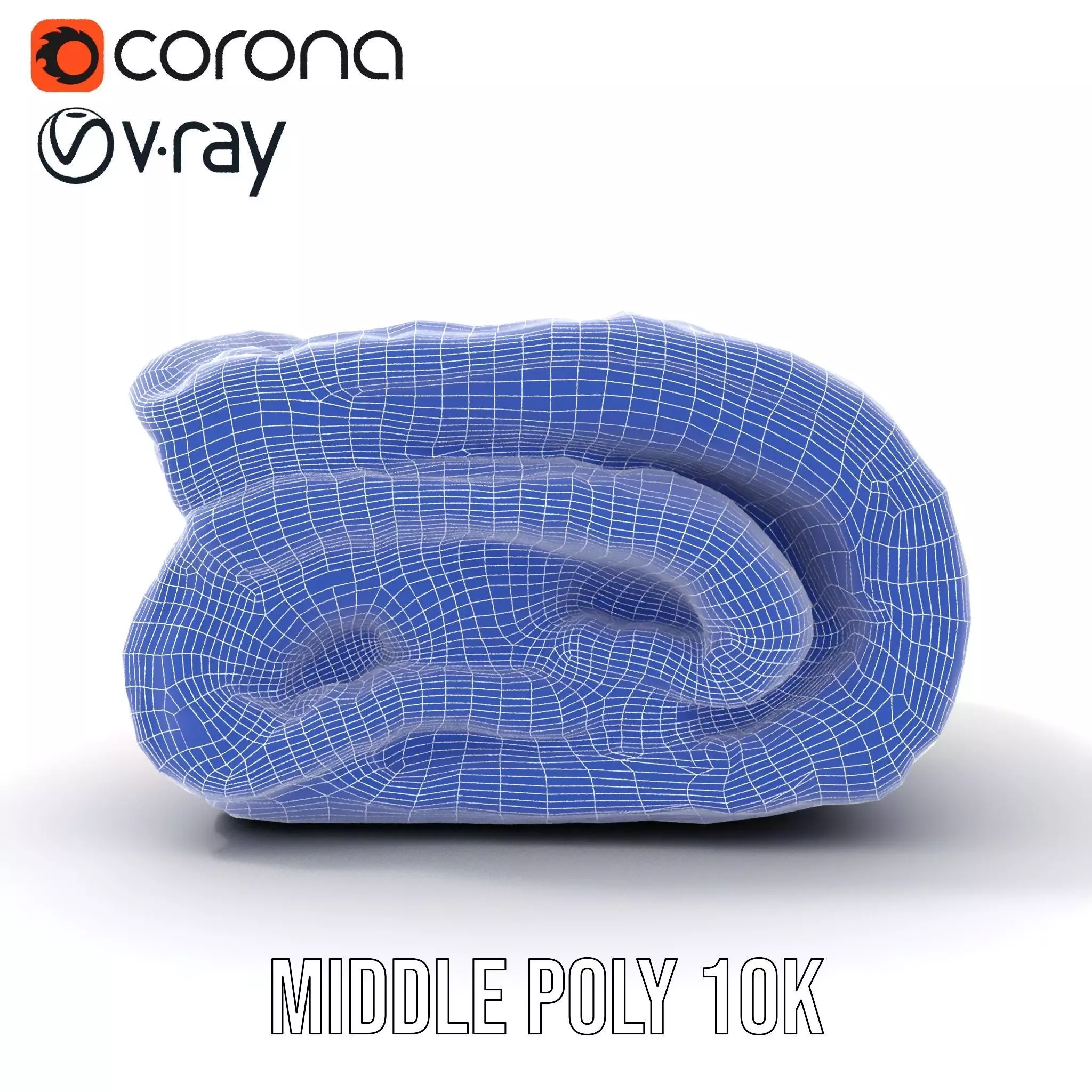 Soft Knitted Blanket model pack Low-poly 3D model_28