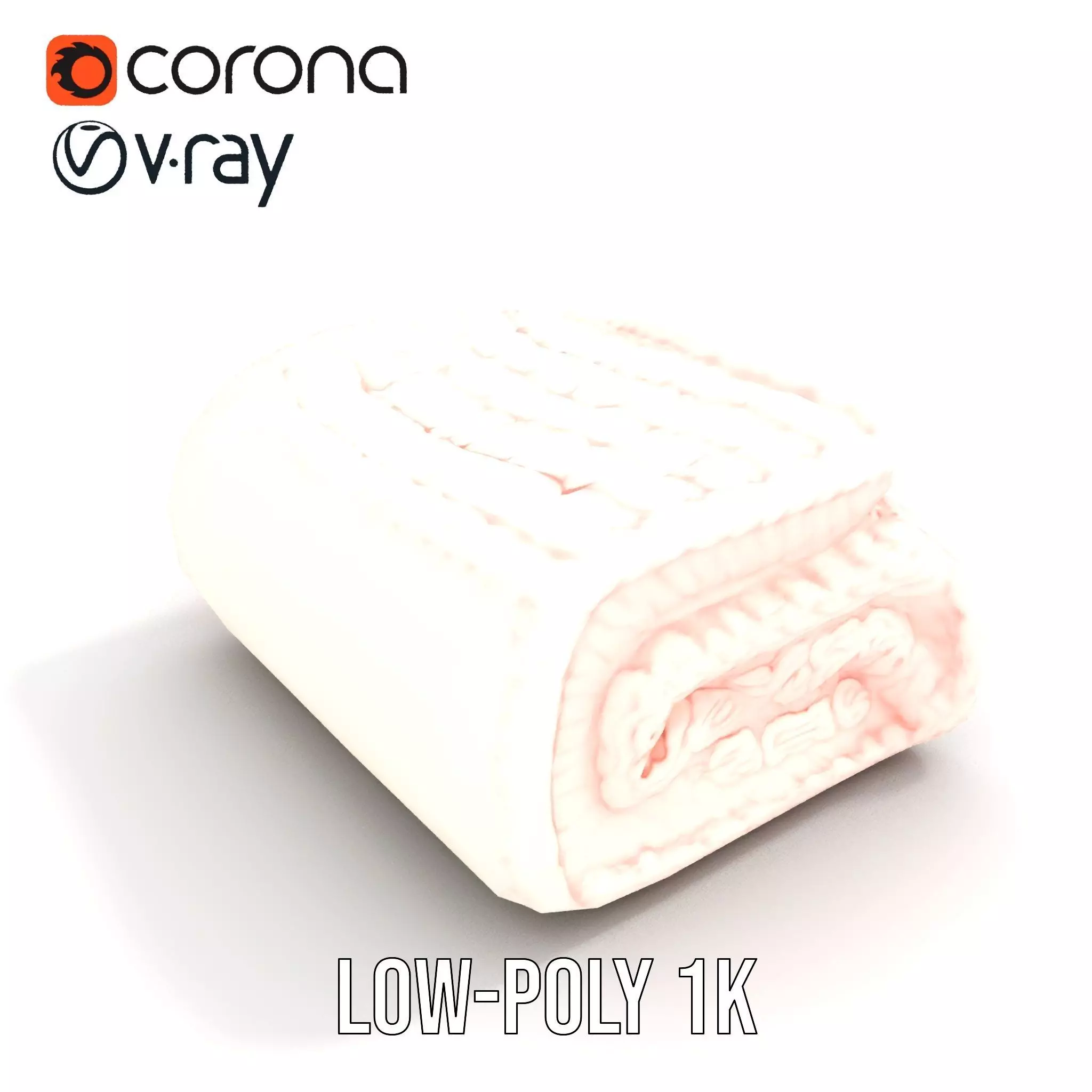 Soft Knitted Blanket model pack Low-poly 3D model_8