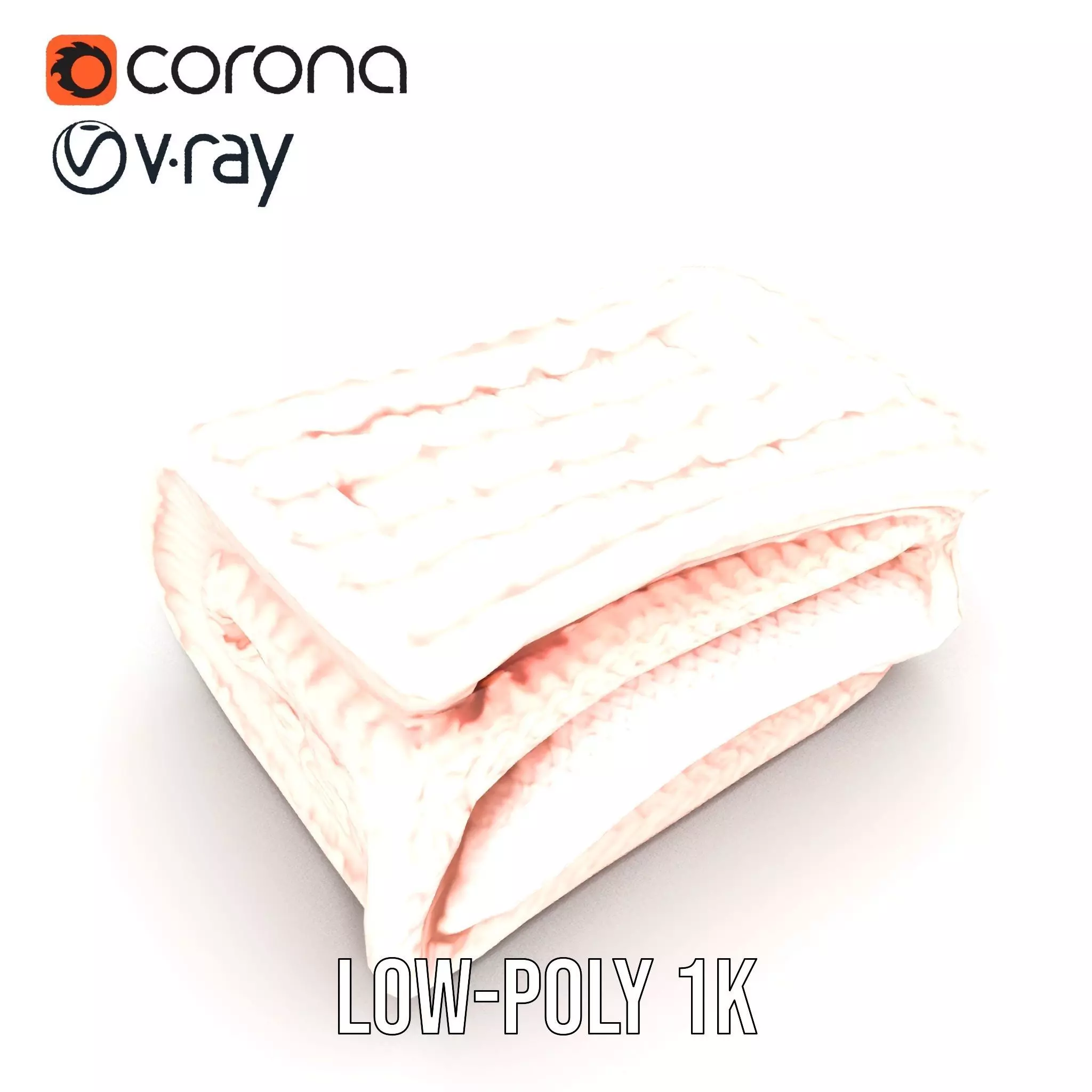 Soft Knitted Blanket model pack Low-poly 3D model_18