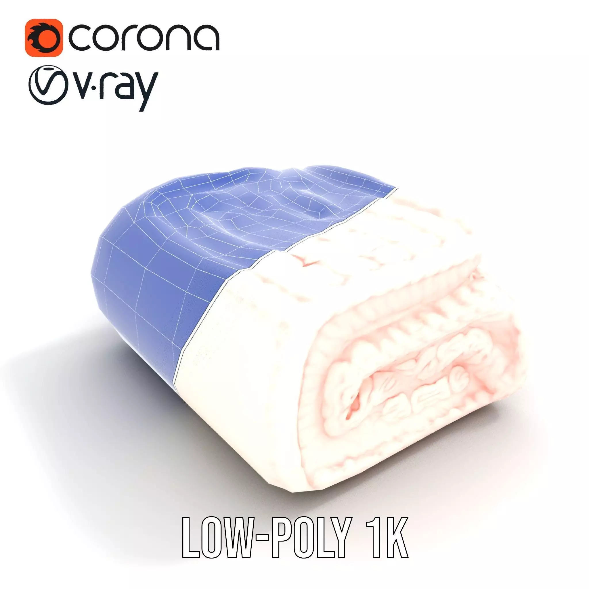 Soft Knitted Blanket model pack Low-poly 3D model_26