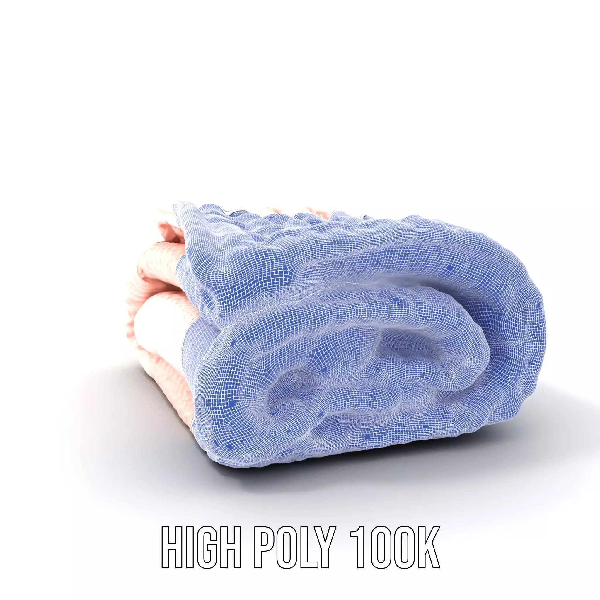 Soft Knitted Blanket model pack Low-poly 3D model_5