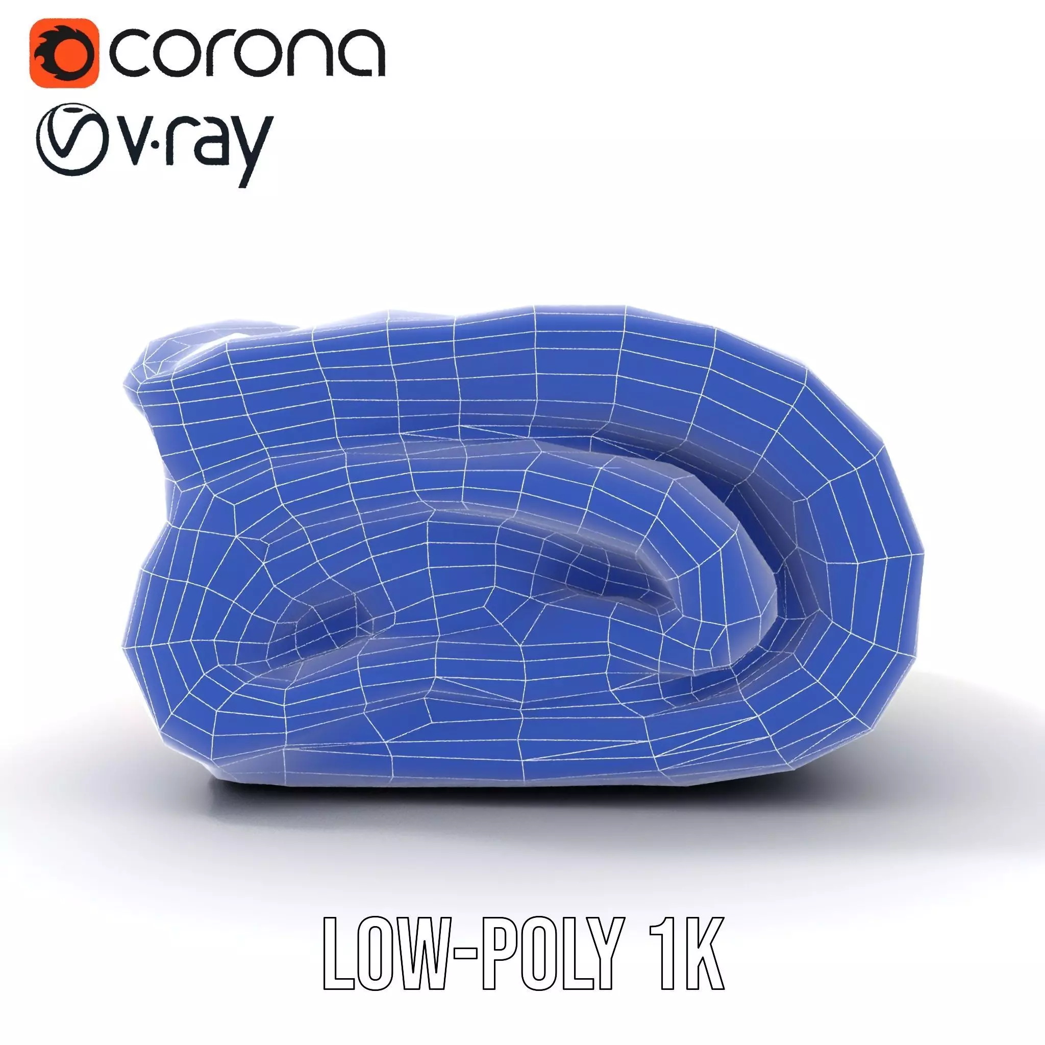 Soft Knitted Blanket model pack Low-poly 3D model_13