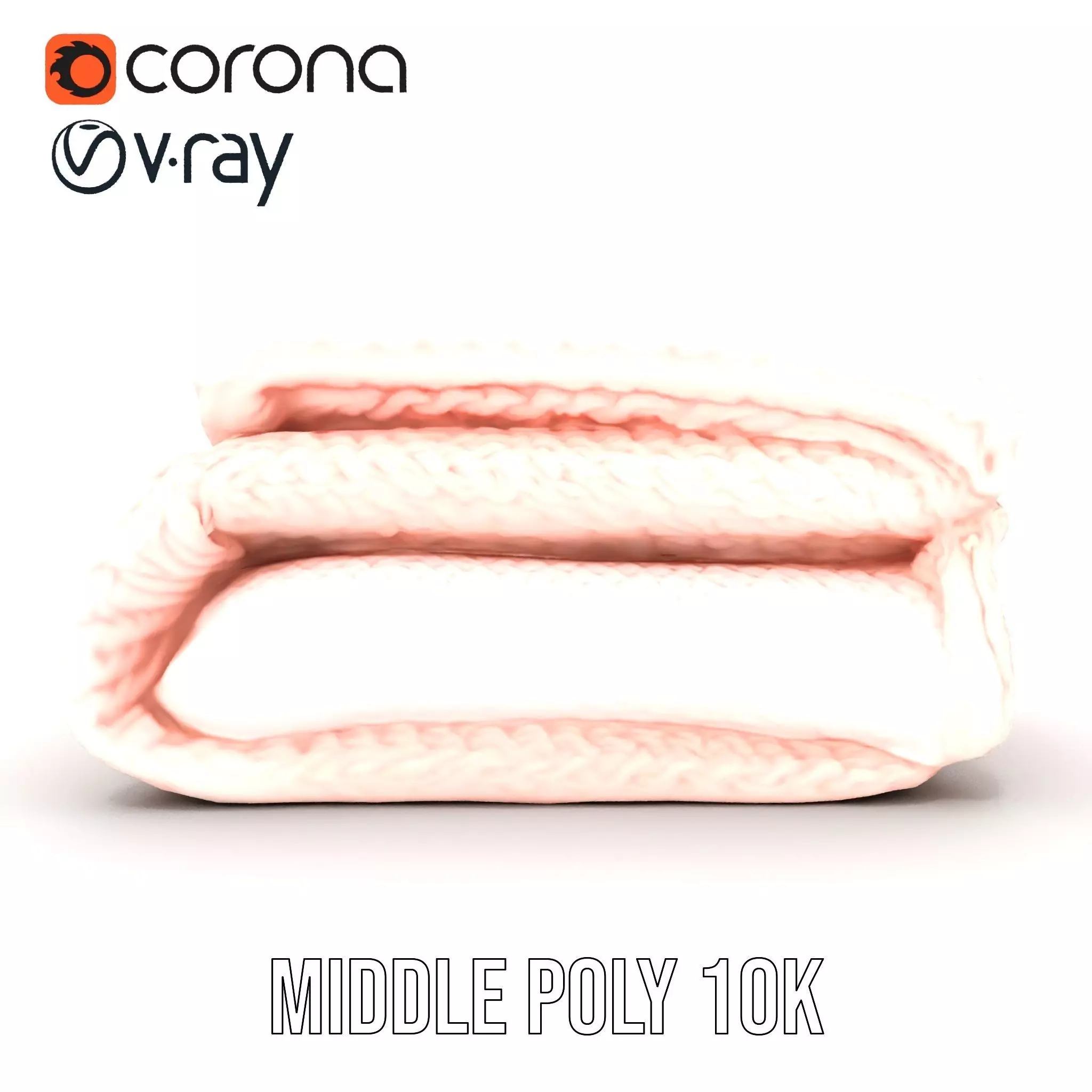 Soft Knitted Blanket model pack Low-poly 3D model_14