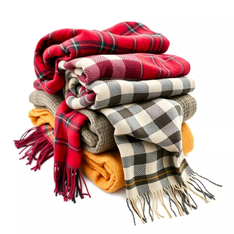 Cozy Wool Scarf model pack Low-poly 3D model_3