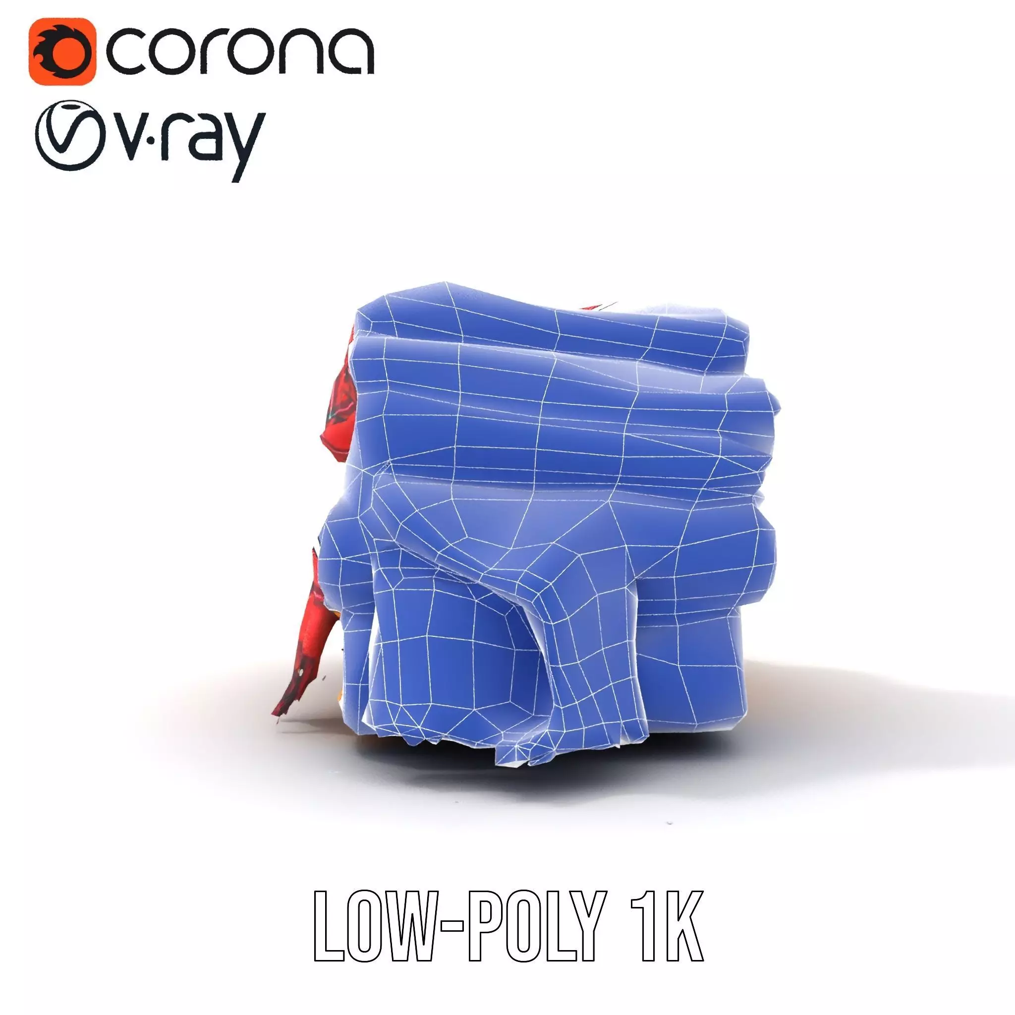 Cozy Wool Scarf model pack Low-poly 3D model_26