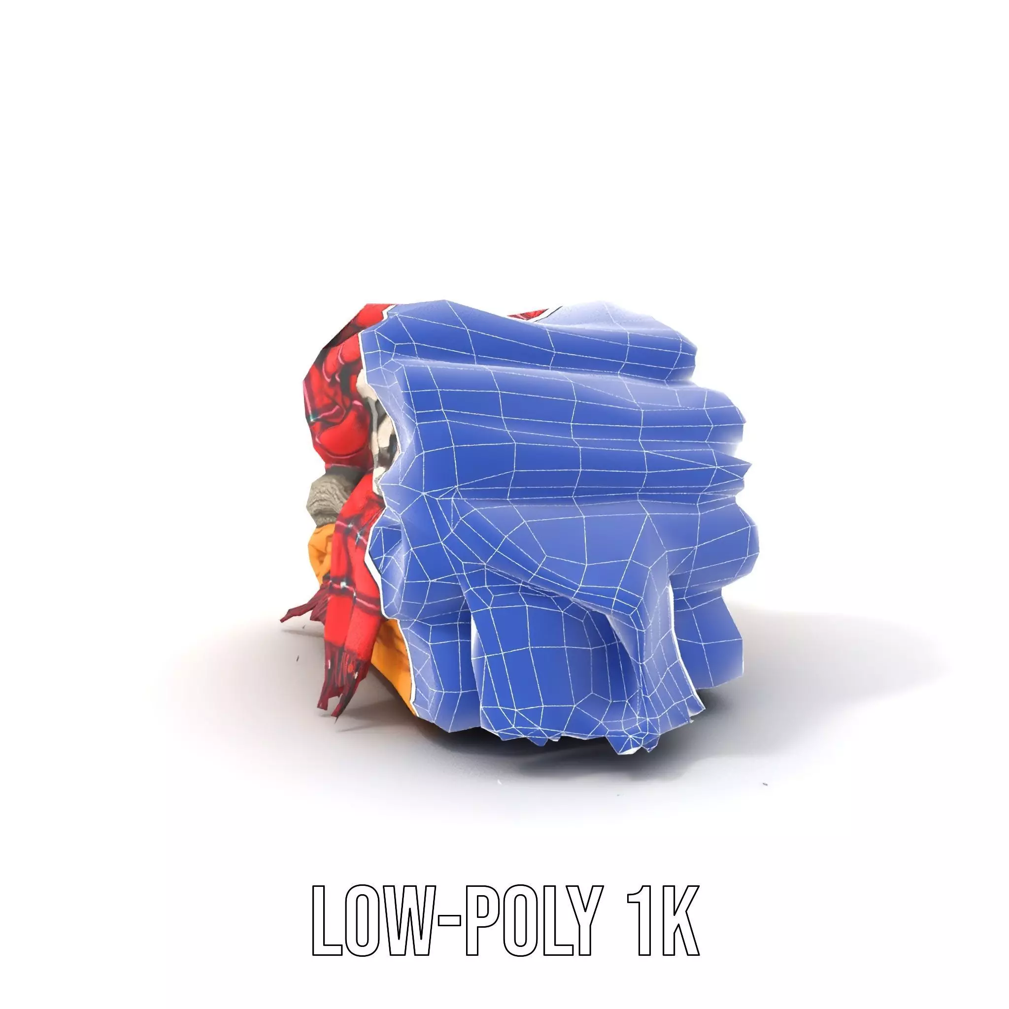 Cozy Wool Scarf model pack Low-poly 3D model_10