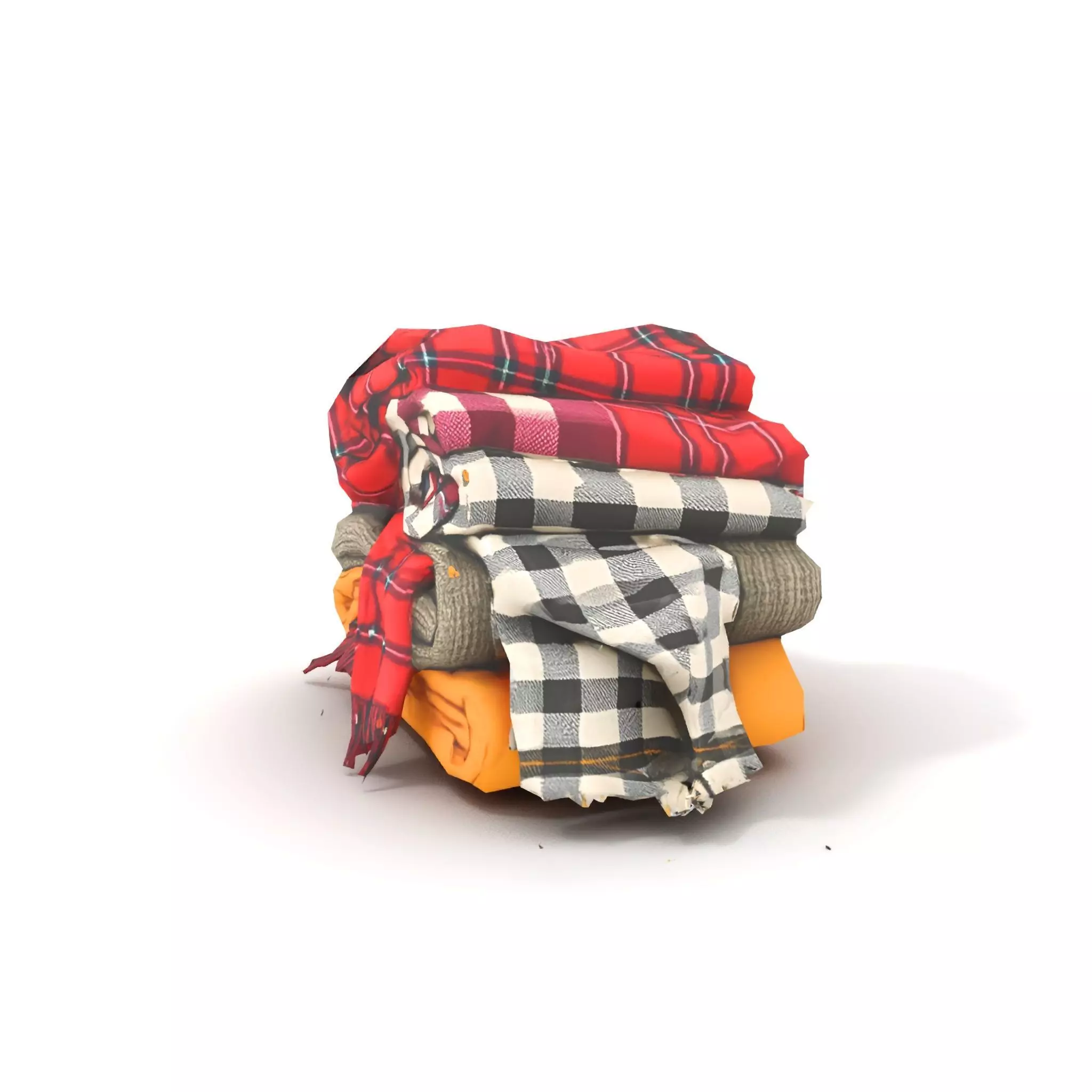 Cozy Wool Scarf model pack Low-poly 3D model_18