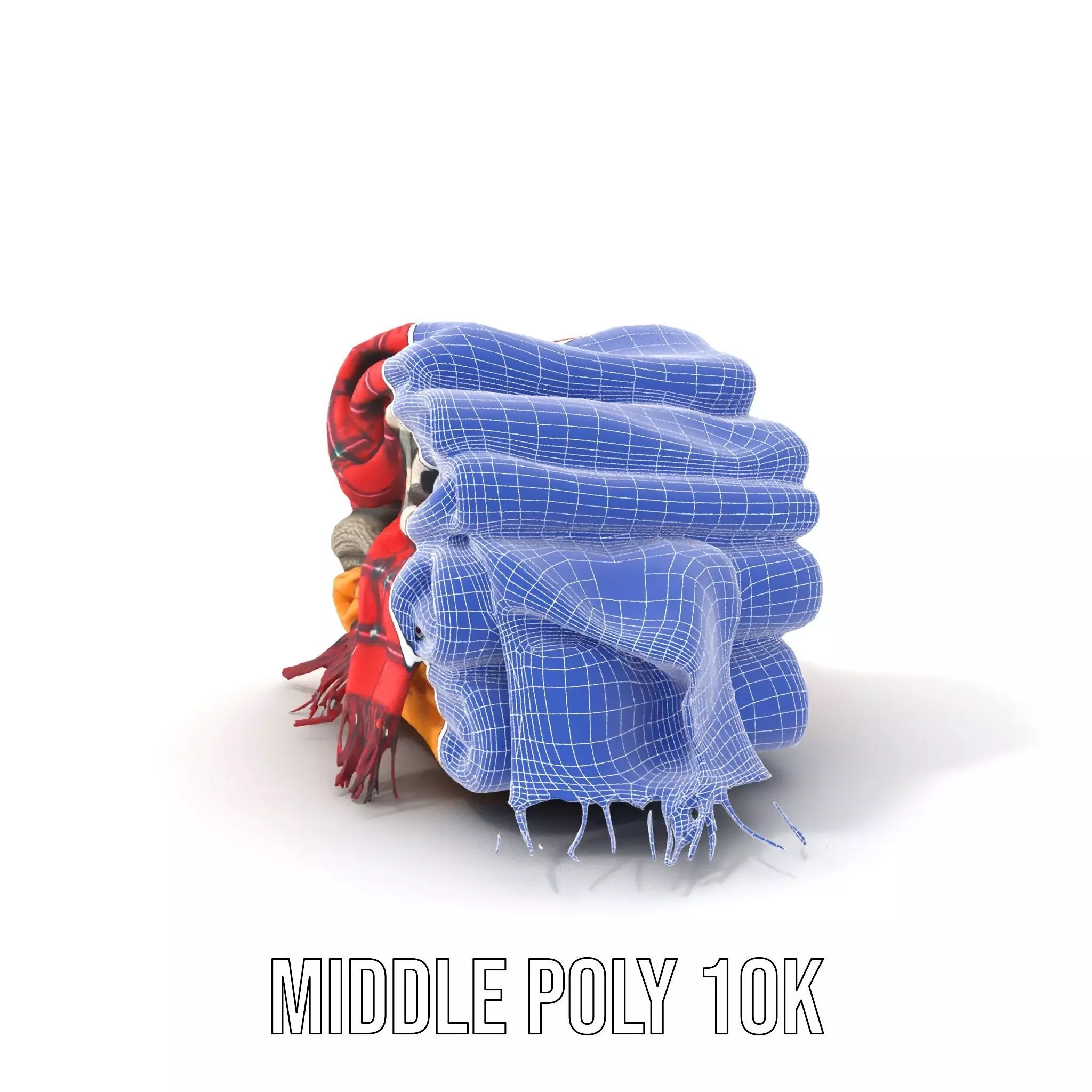Cozy Wool Scarf model pack Low-poly 3D model_25