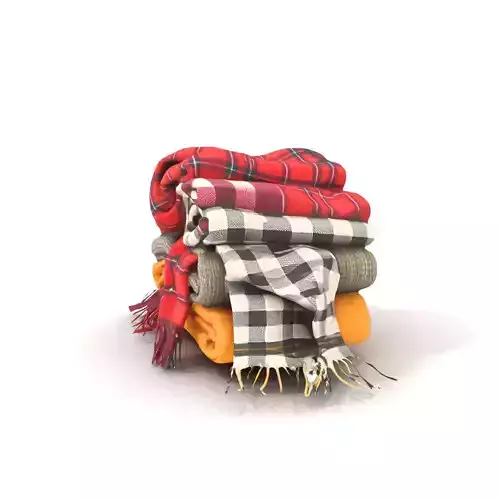 Cozy Wool Scarf model pack Low-poly 3D model Cozy Wool Scarf model pack Low-poly 3D model