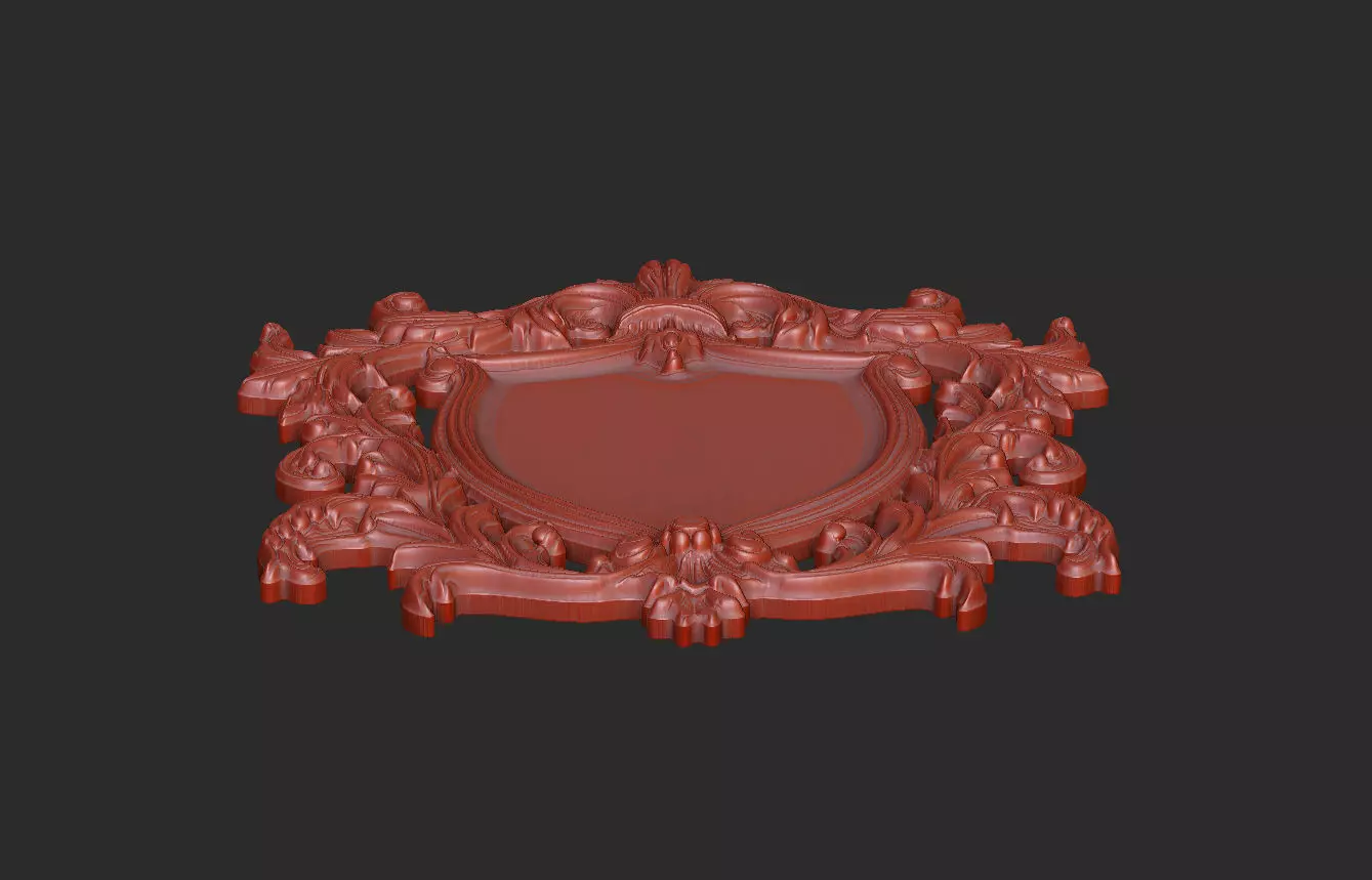 crest brasao escudo shield  lis sign logo heraldic gothic 3D print model_6