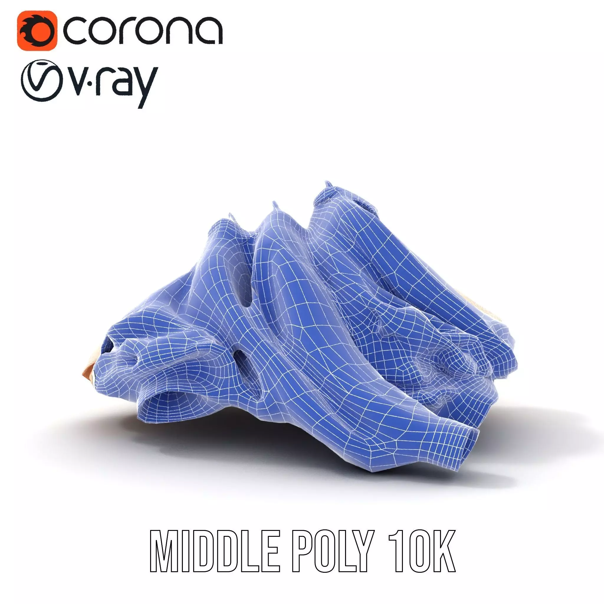 Elegant Beige Shirts model pack Low-poly 3D model_13