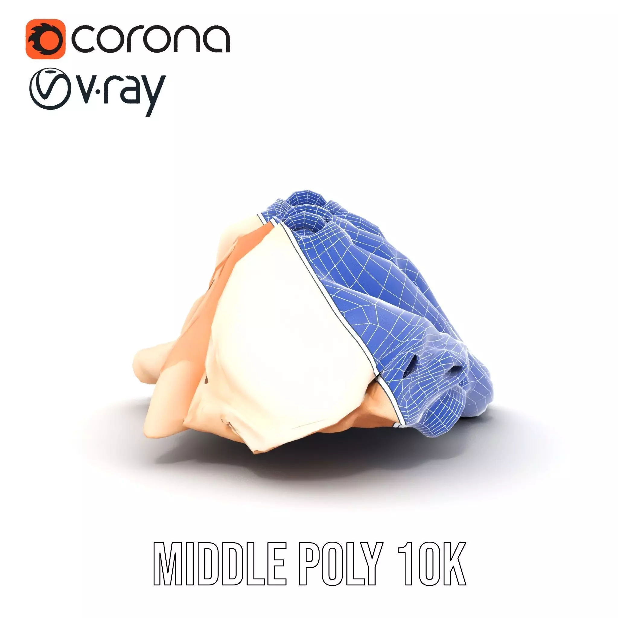 Elegant Beige Shirts model pack Low-poly 3D model_25