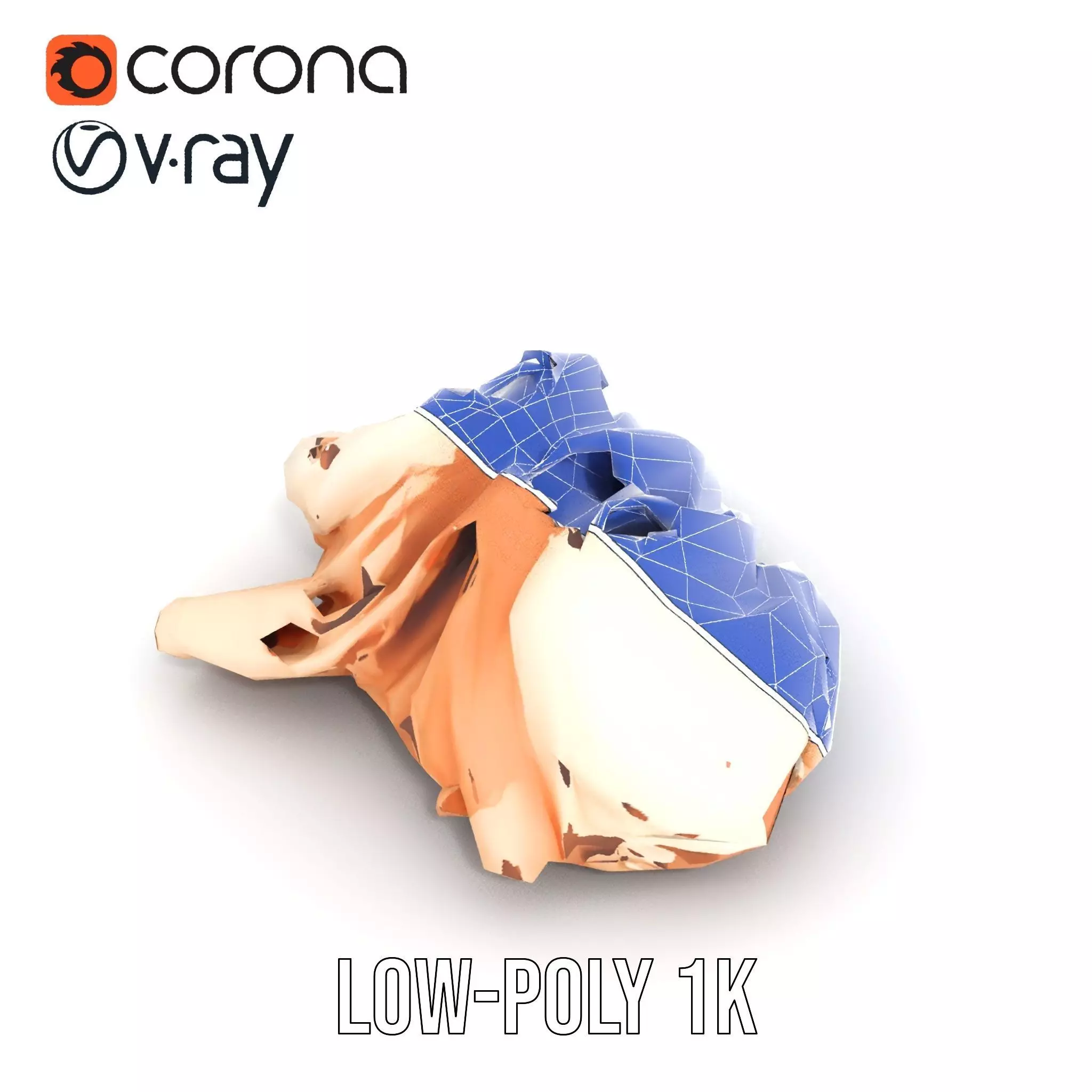 Elegant Beige Shirts model pack Low-poly 3D model_20