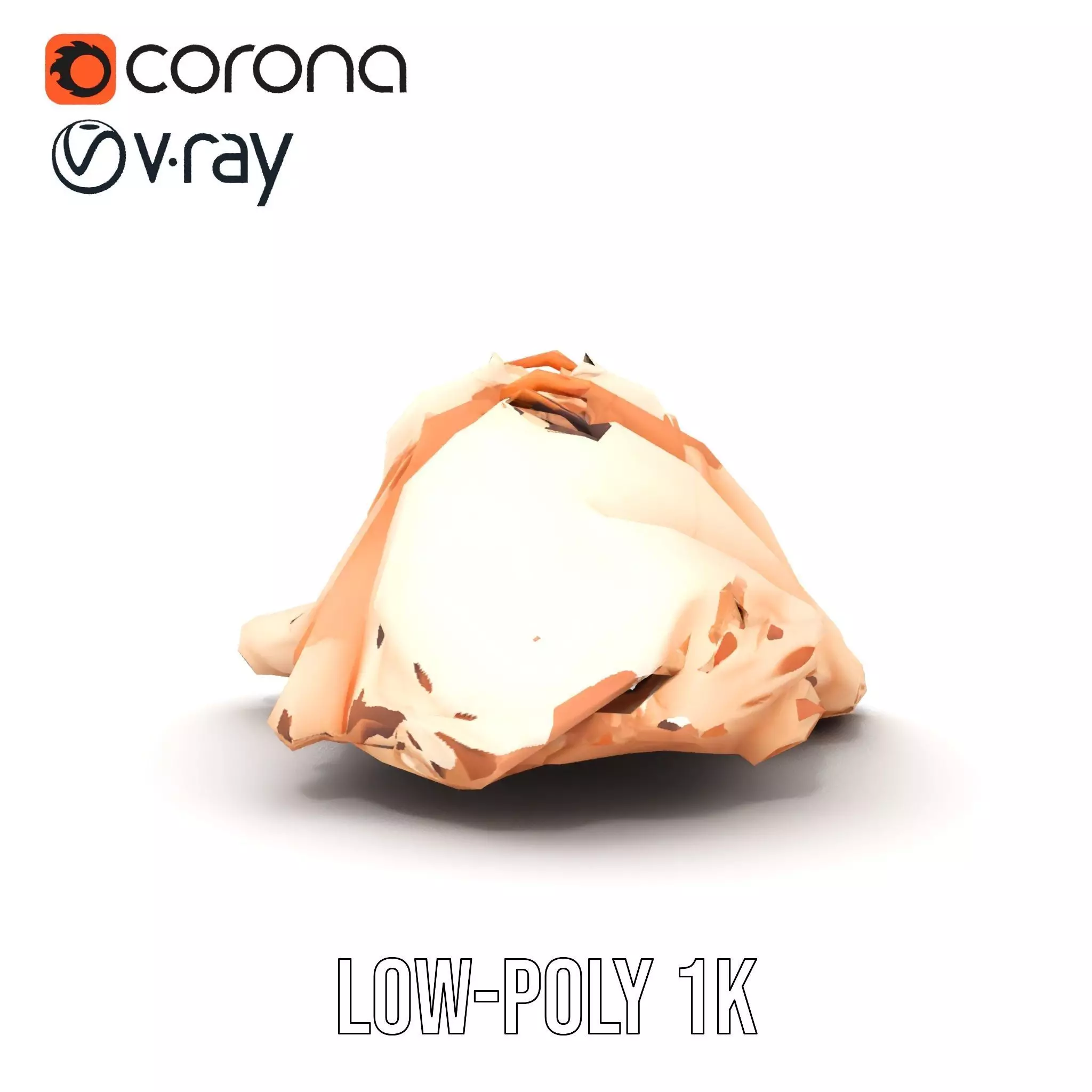 Elegant Beige Shirts model pack Low-poly 3D model_23