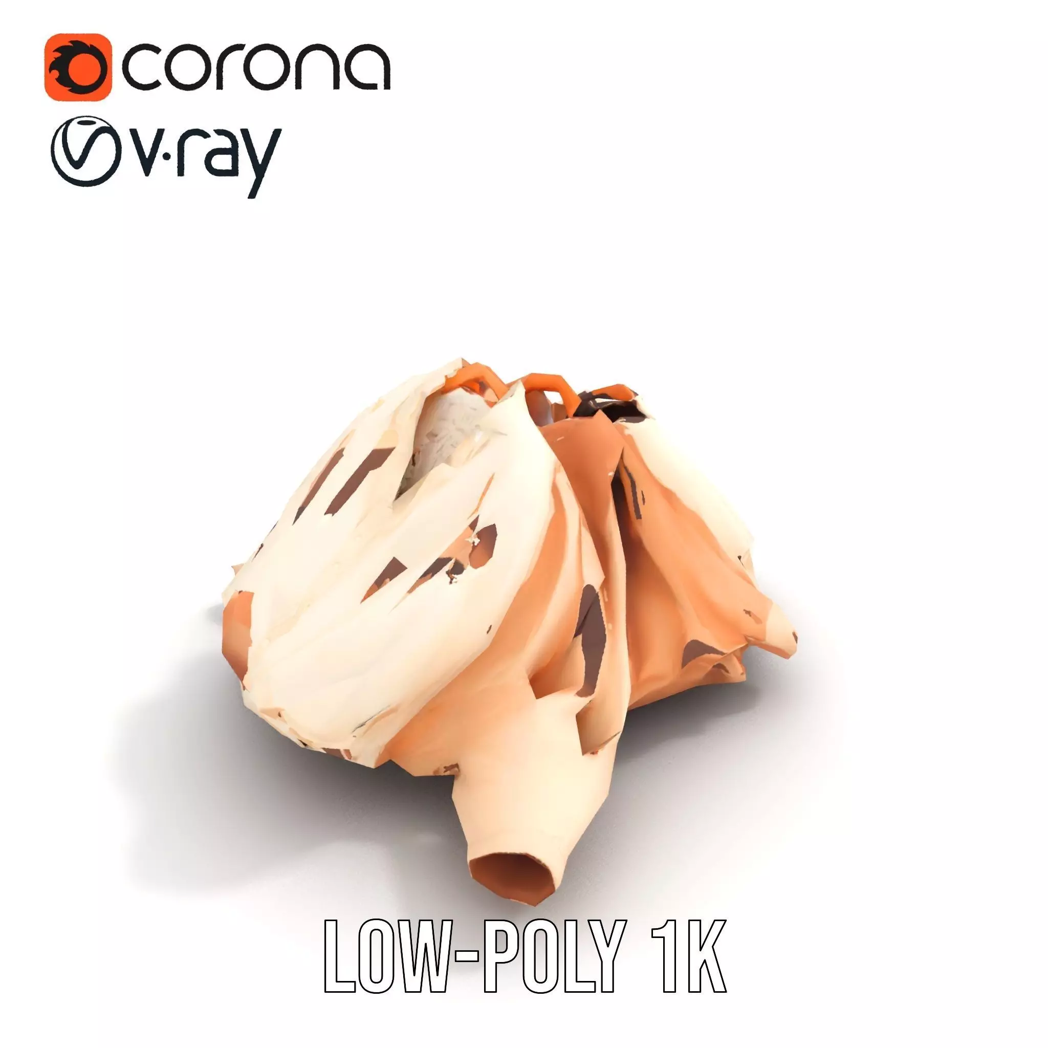 Elegant Beige Shirts model pack Low-poly 3D model_7