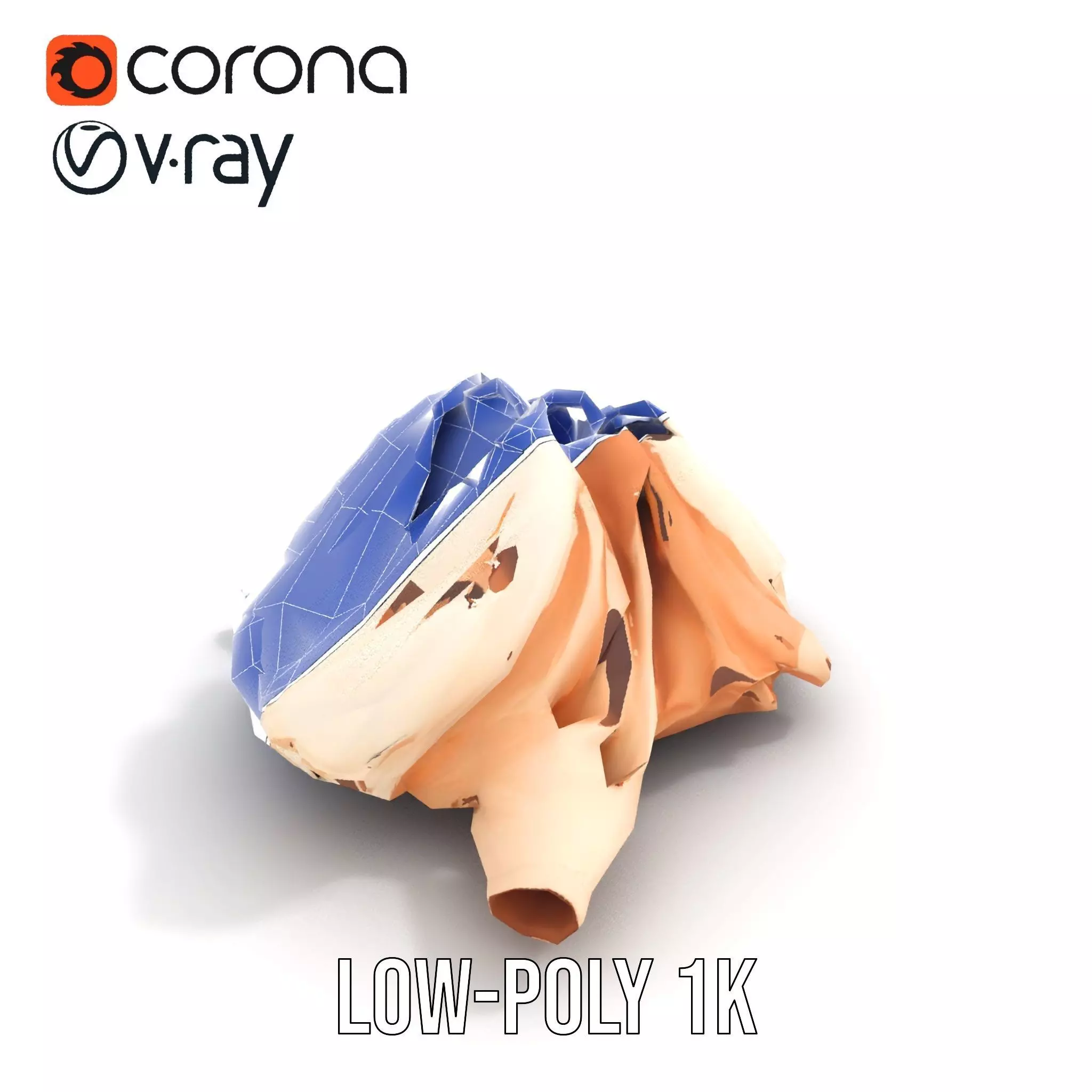 Elegant Beige Shirts model pack Low-poly 3D model_26