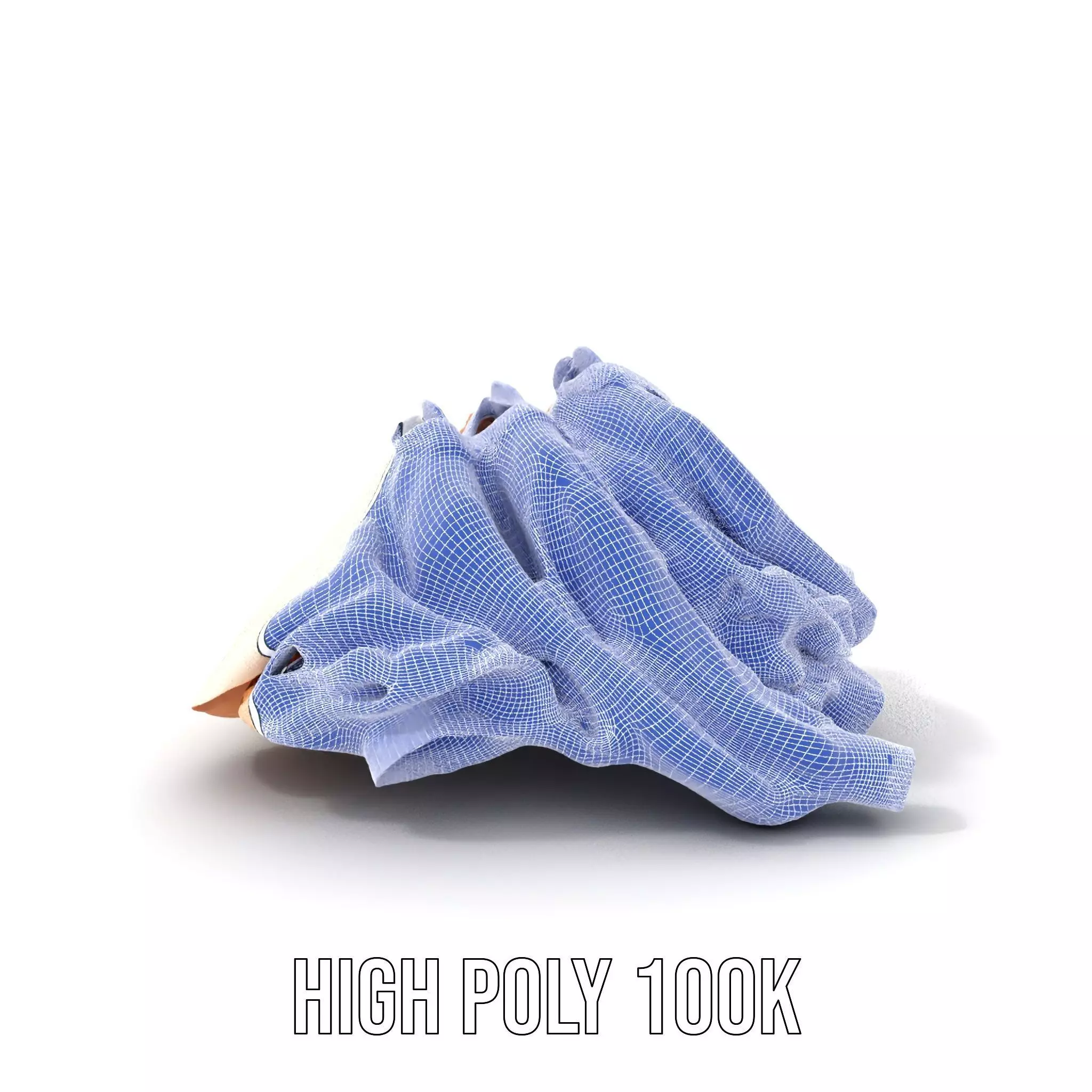 Elegant Beige Shirts model pack Low-poly 3D model_4