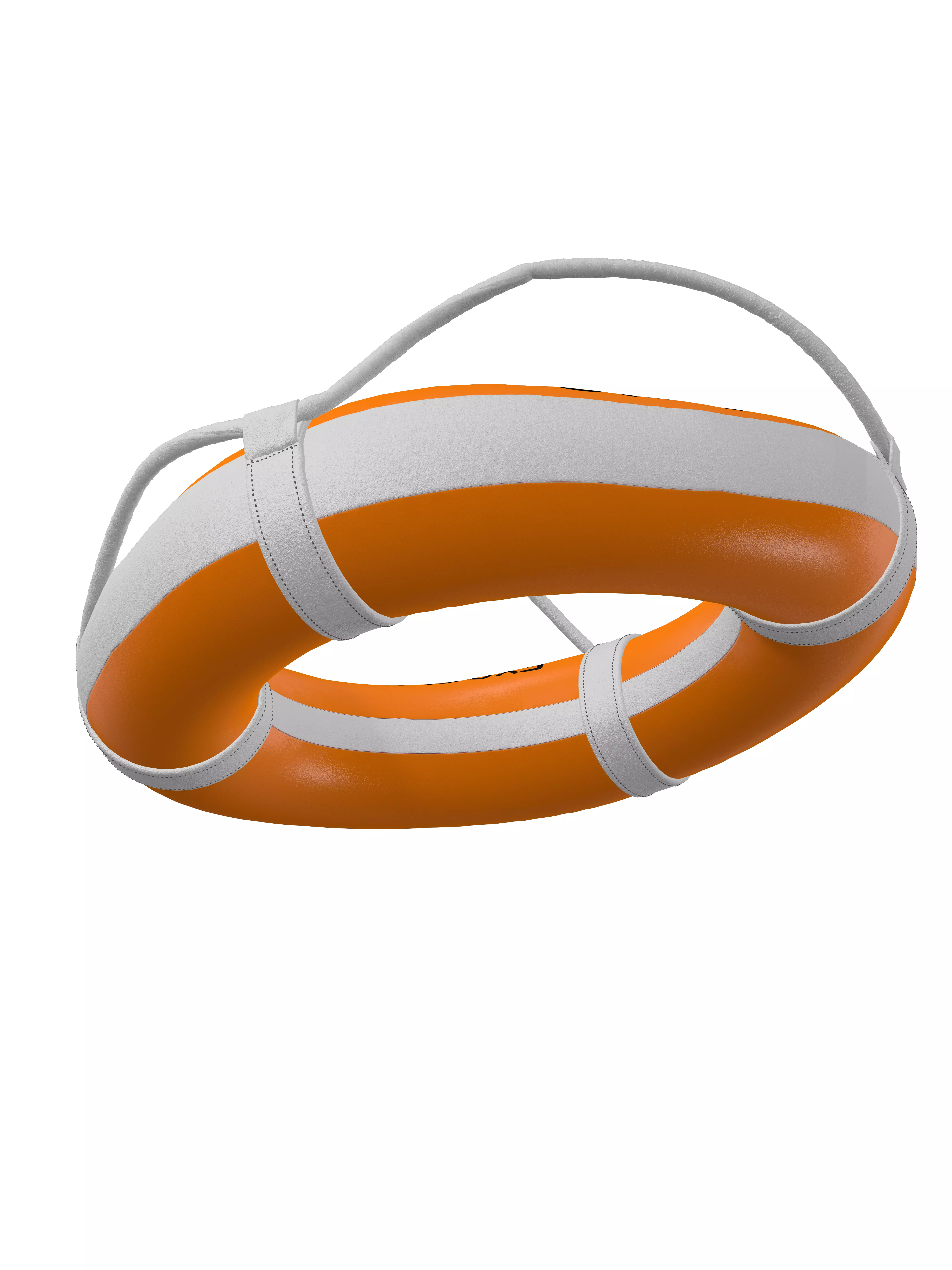 Lifebuoy Ring Low-poly 3D model_2