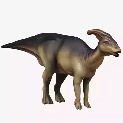 Parasaurolophus dinosaur Low-poly 3D model