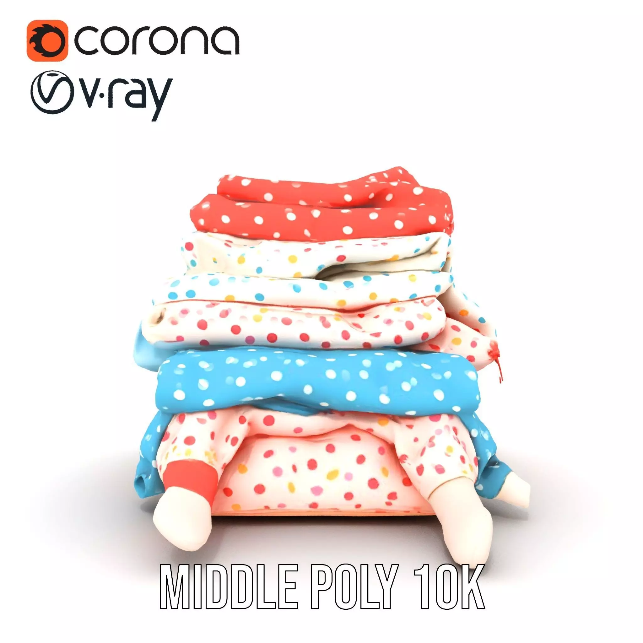 Colorful Polka Dot Fabric model pack Texture_16