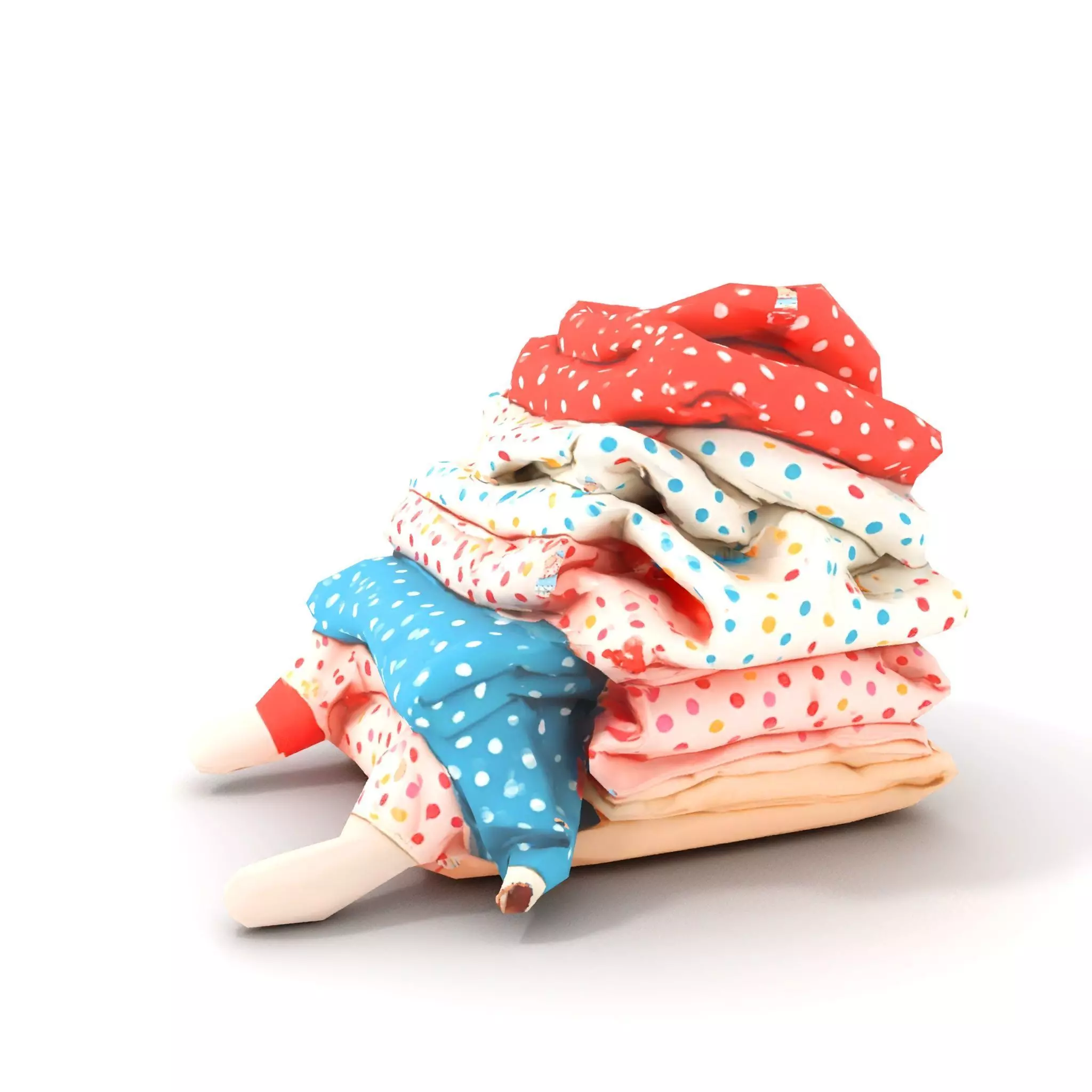 Colorful Polka Dot Fabric model pack Texture_7