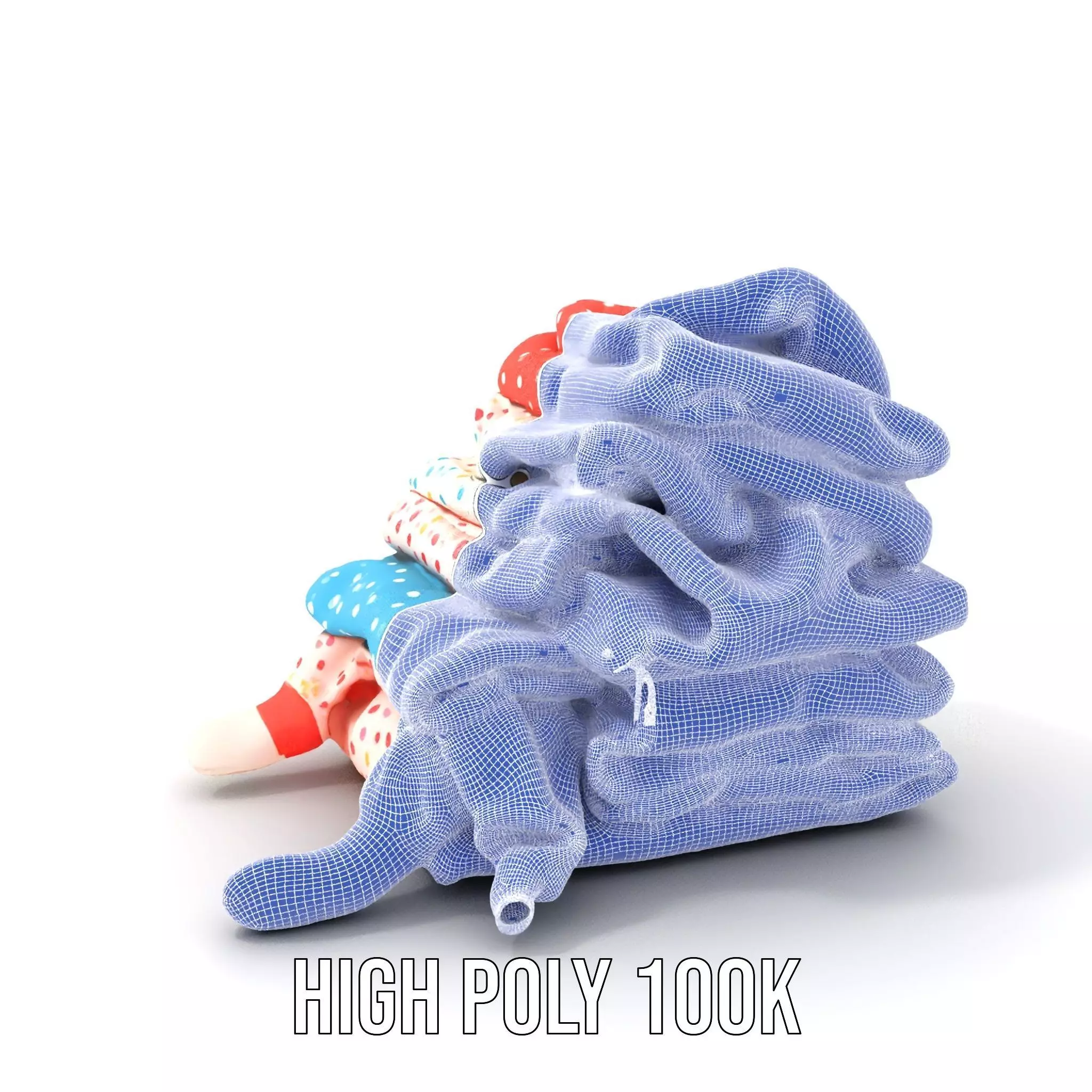 Colorful Polka Dot Fabric model pack Texture_4