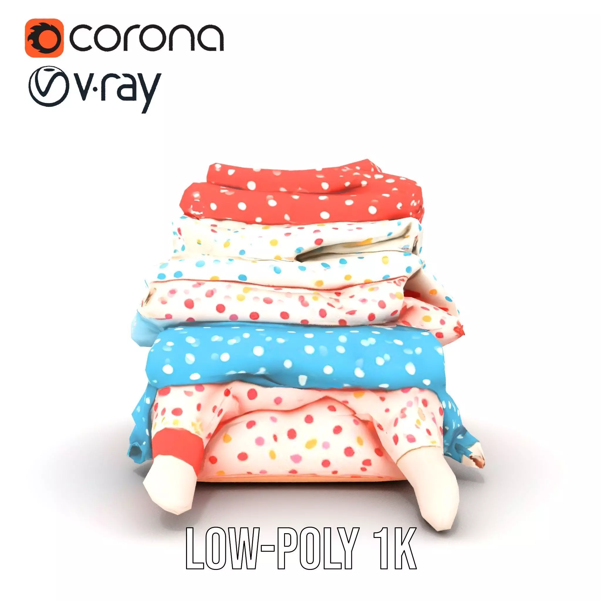 Colorful Polka Dot Fabric model pack Texture_14